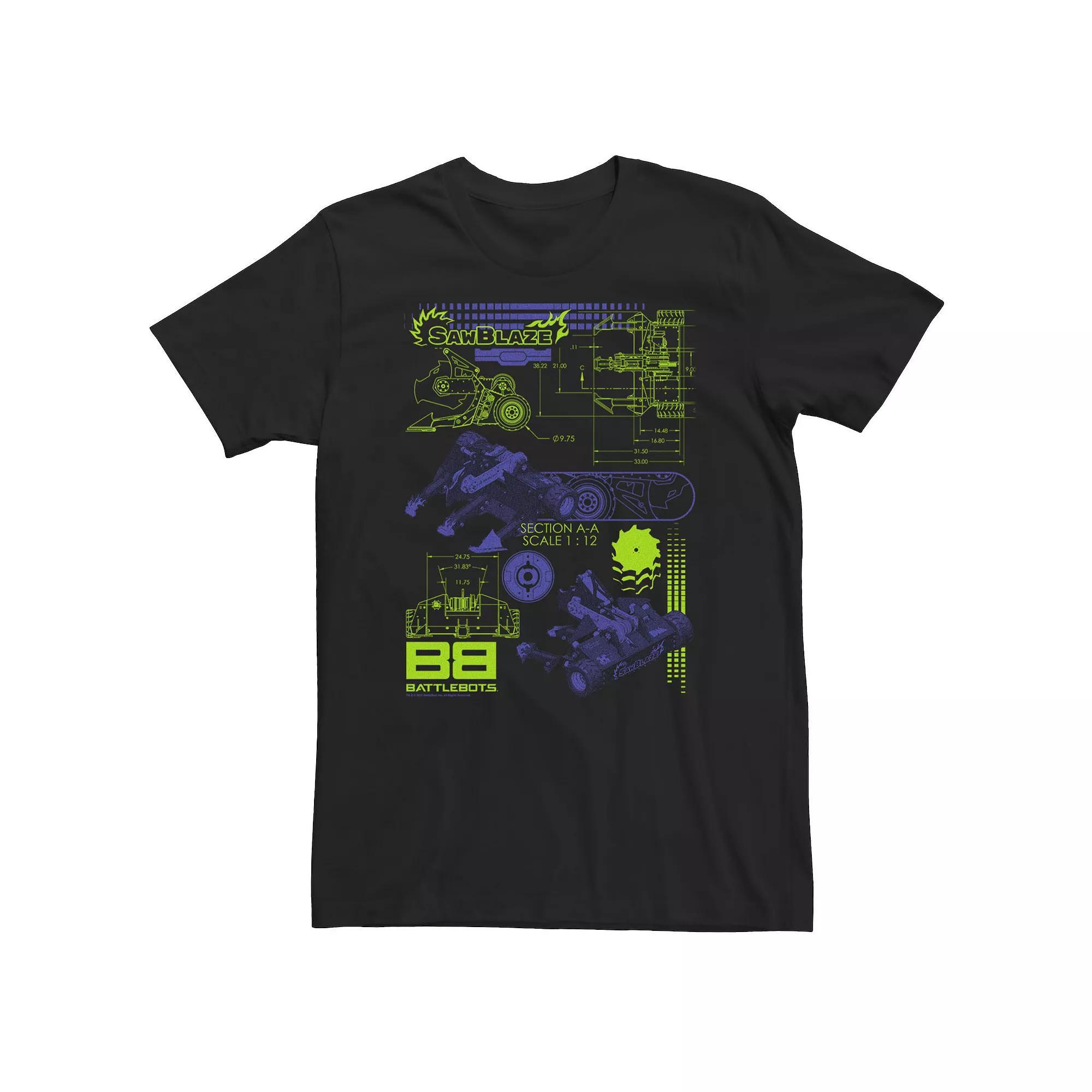 Men's Star Trek Original Series Enterprise Geo Lines Tee, Size: XXL, Black Product Image