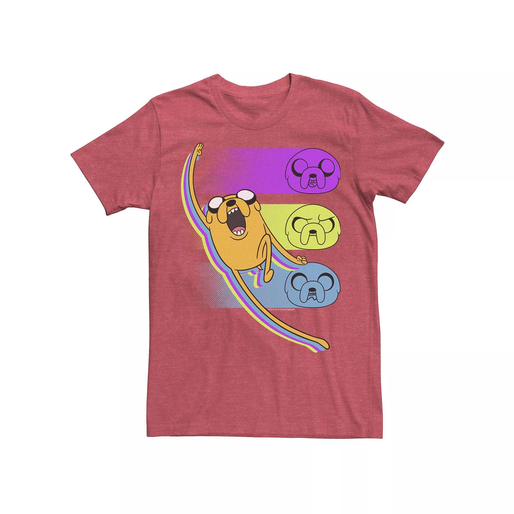 Men's CN Adventure Time Jake Emotions Tee, Size: XL, Red Product Image
