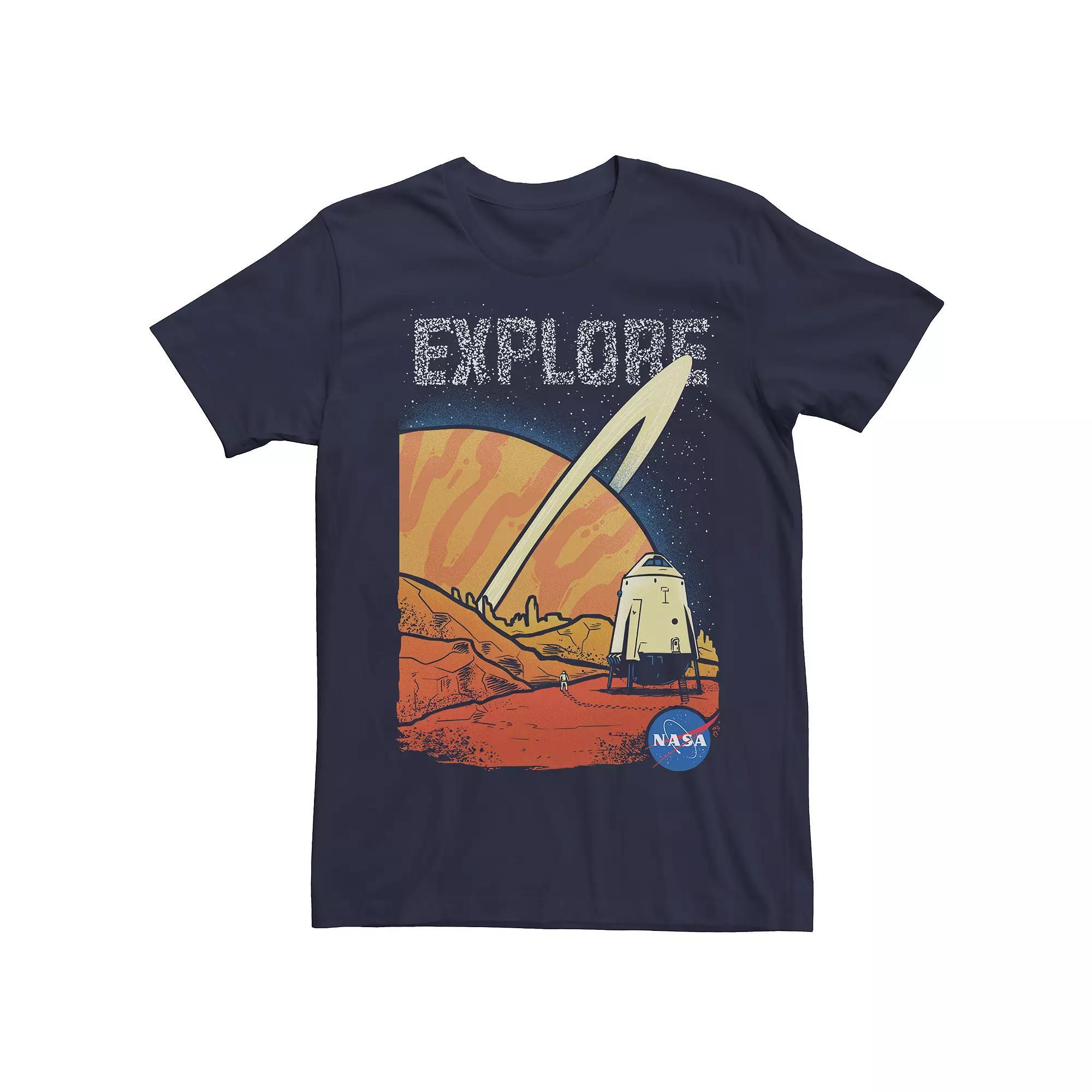 Men's NASA Planet Exploration Tee, Size: XXL, Blue Product Image