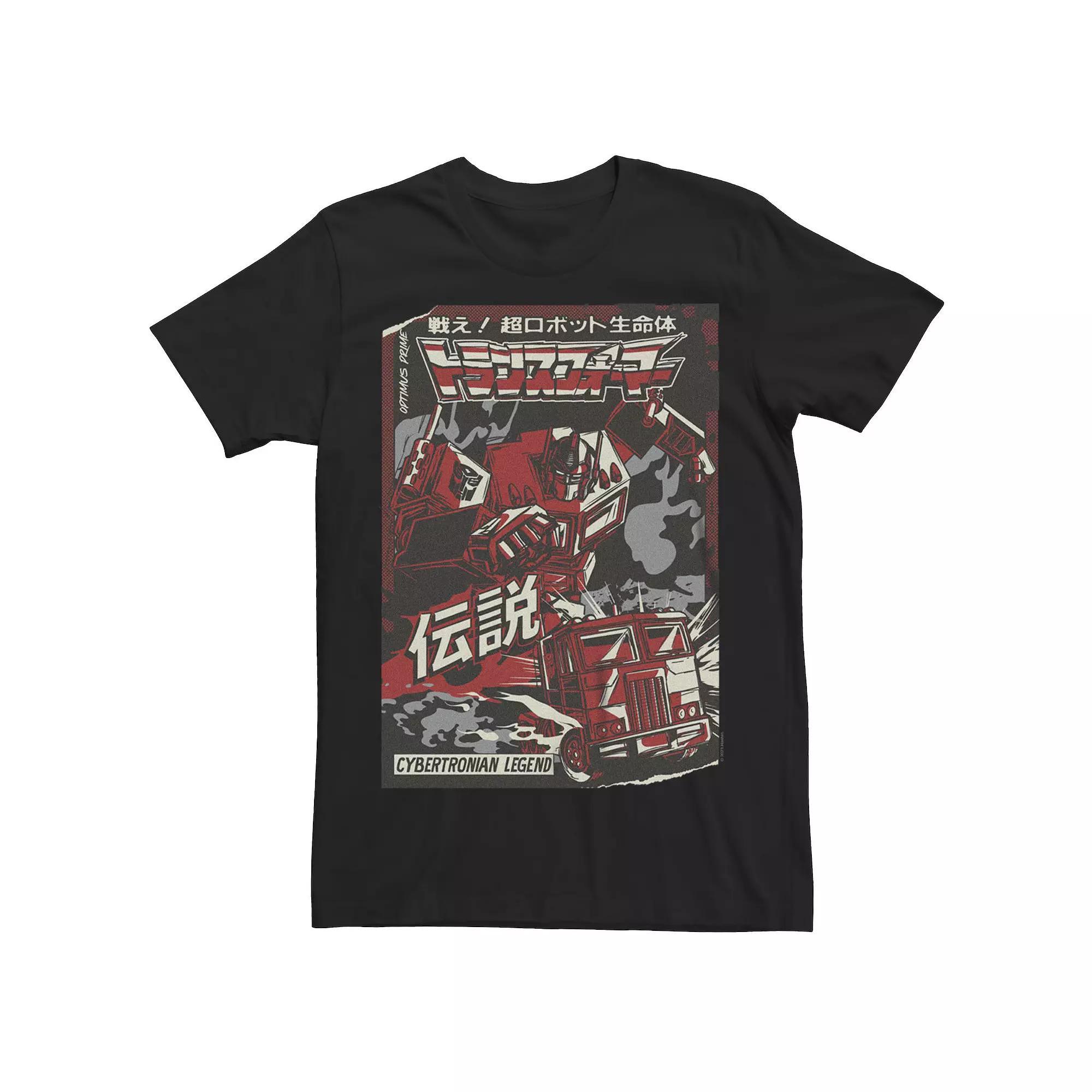 Men's Transformers Optimus Prime Graphic Tee, Size: XL, Black Product Image