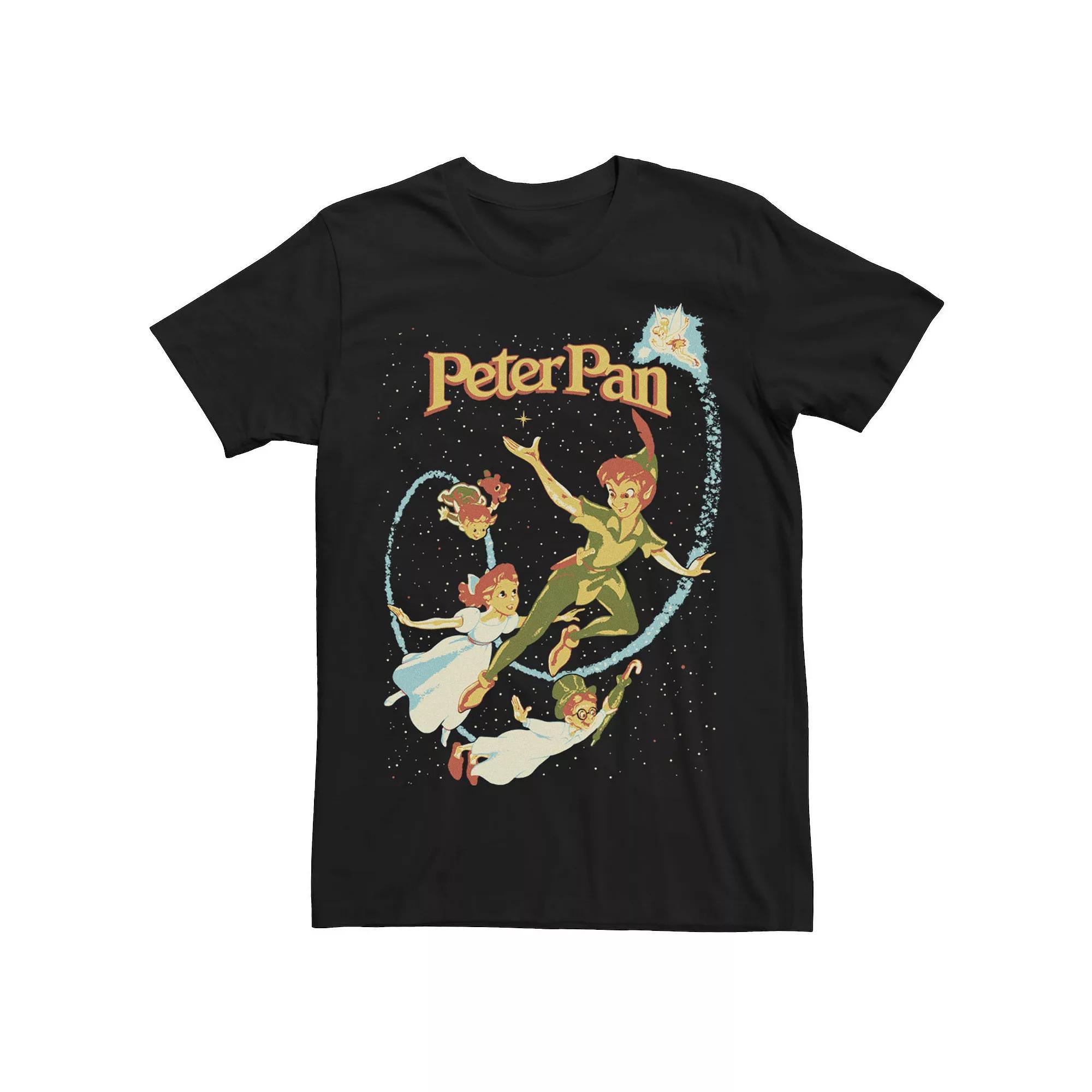 Disney's Peter Pan Men's Original Poster Tee, Size: Large, Black Product Image