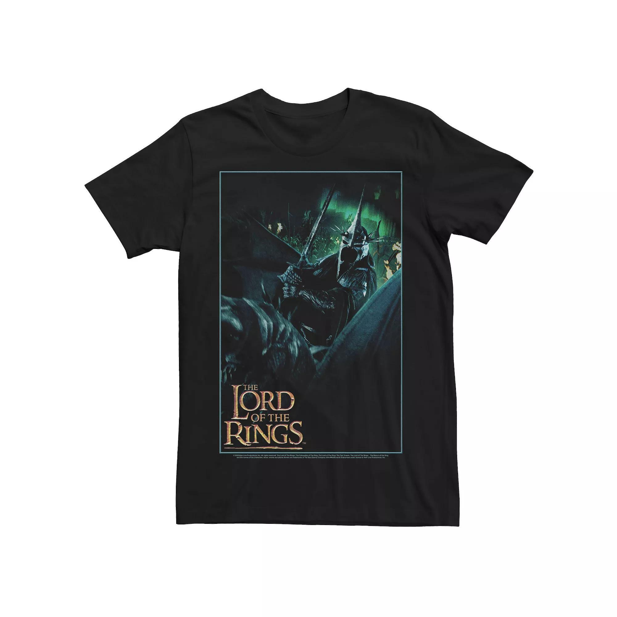 Men's The Lord Of The Rings Witch King Dark Poster Tee, Size: Medium, Black Product Image