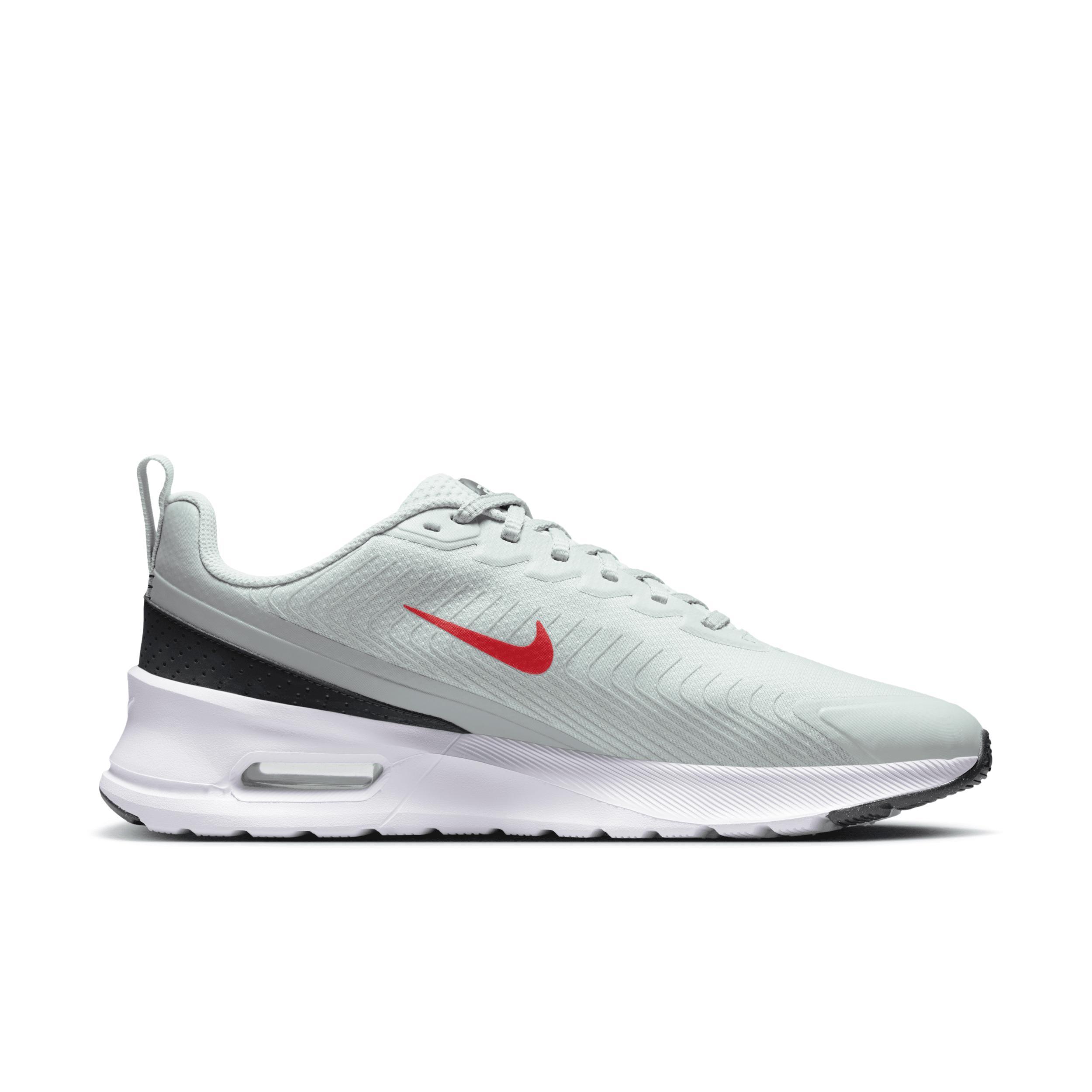 Nike Air Max Nuaxis Men's Running Shoes, Size: 14, Light Silver Red Product Image