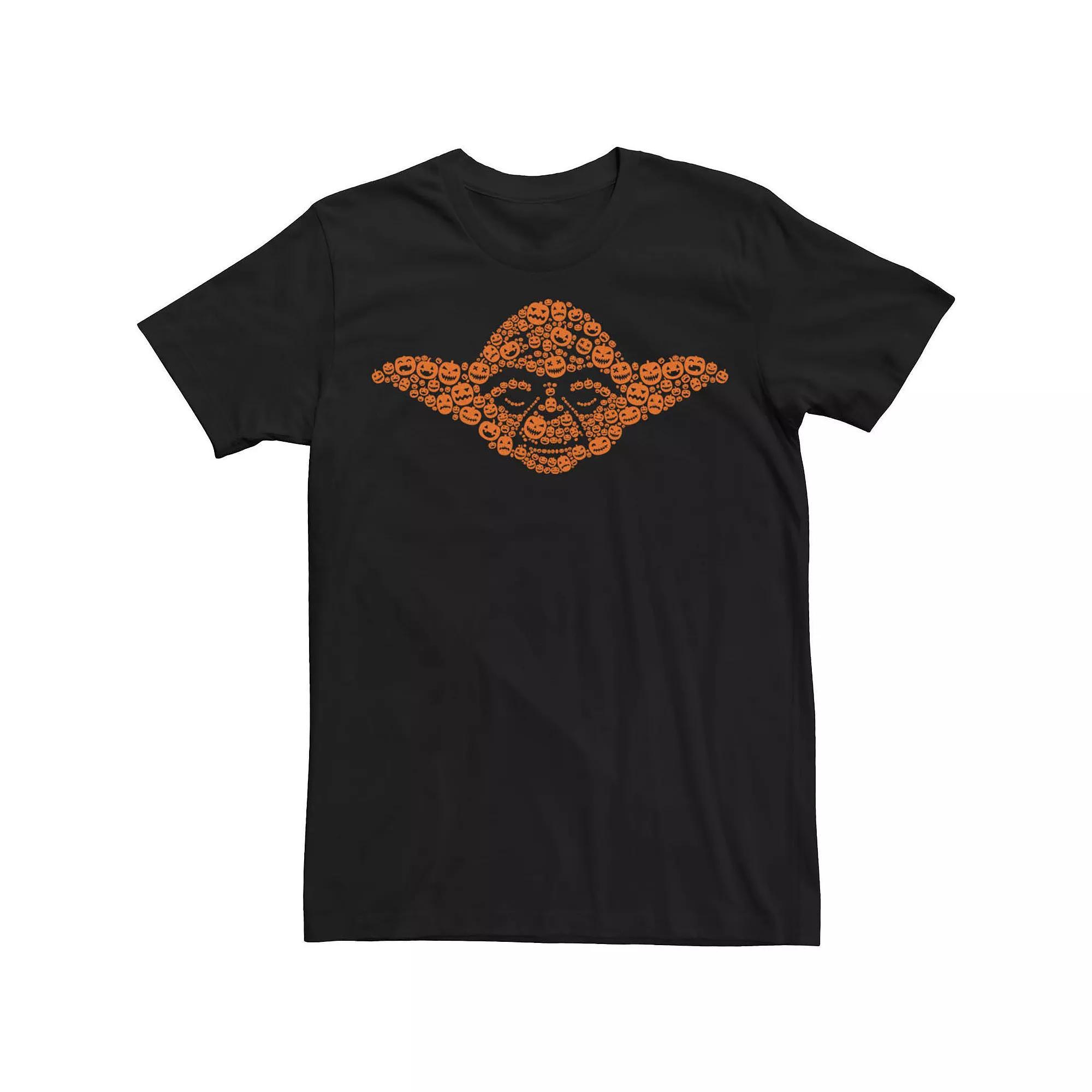Men's Star Wars Yoda Jackolanterns Halloween Tee, Size: XXL, Black Product Image