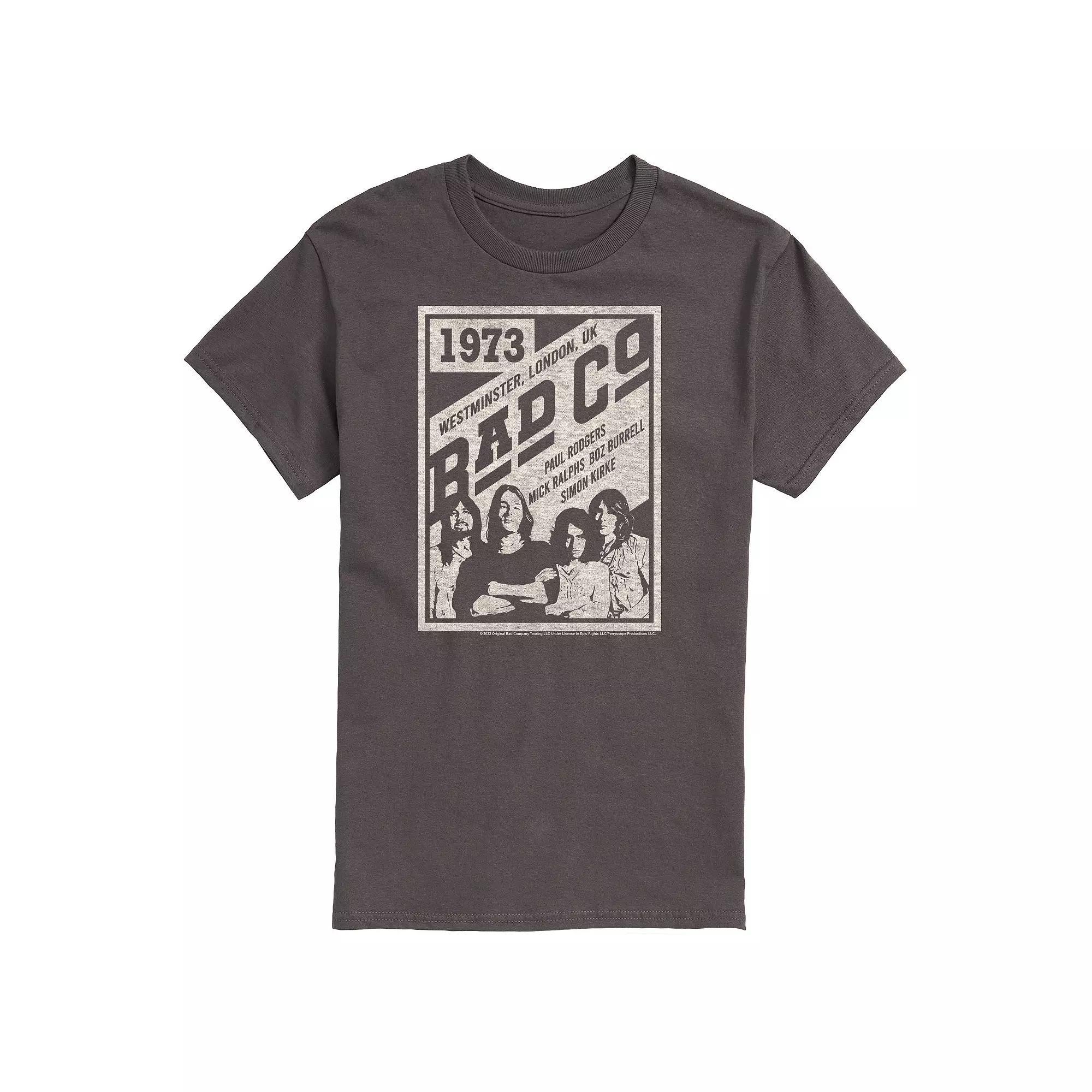 Mens Bad Company Poster Tee Grey Product Image