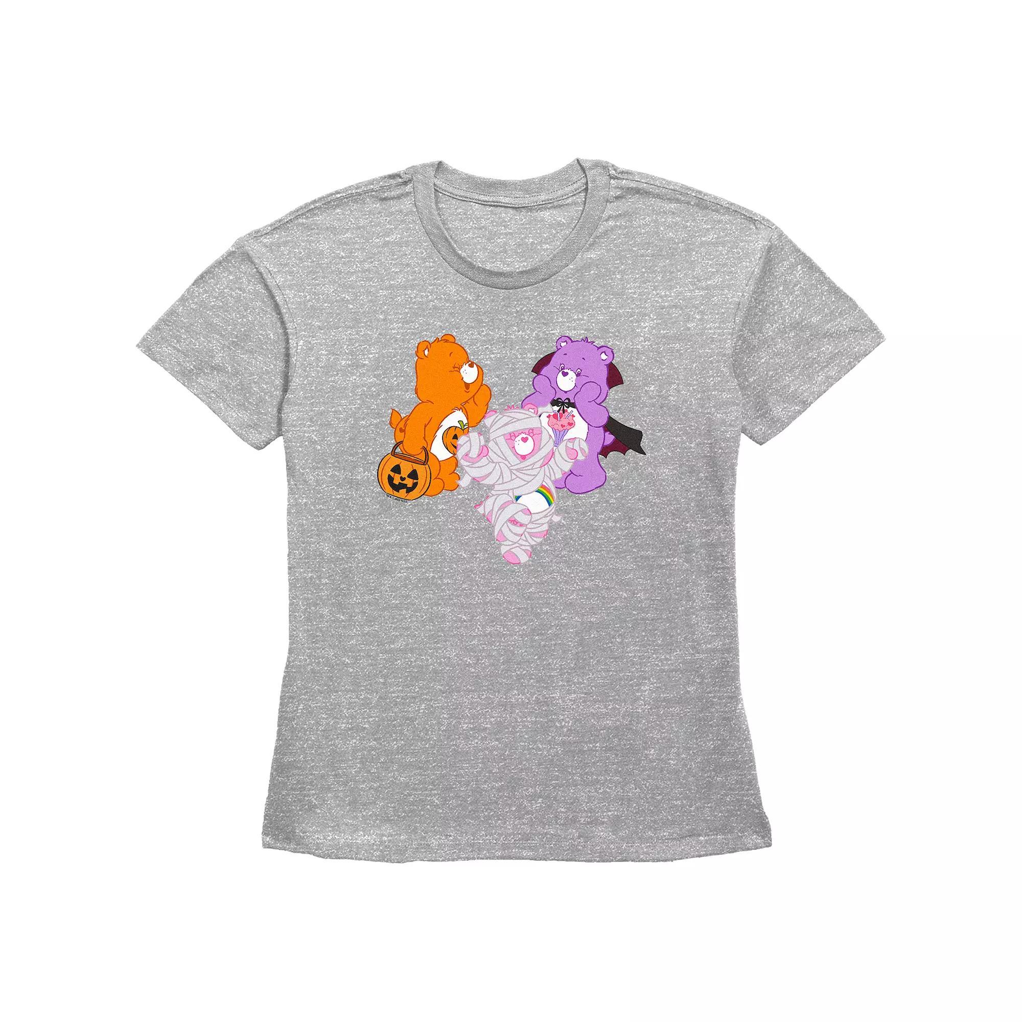 Juniors' Care Bears Happy Trick Or Treating Graphic Tee, Women's, Size: XS, Grey Gray Product Image