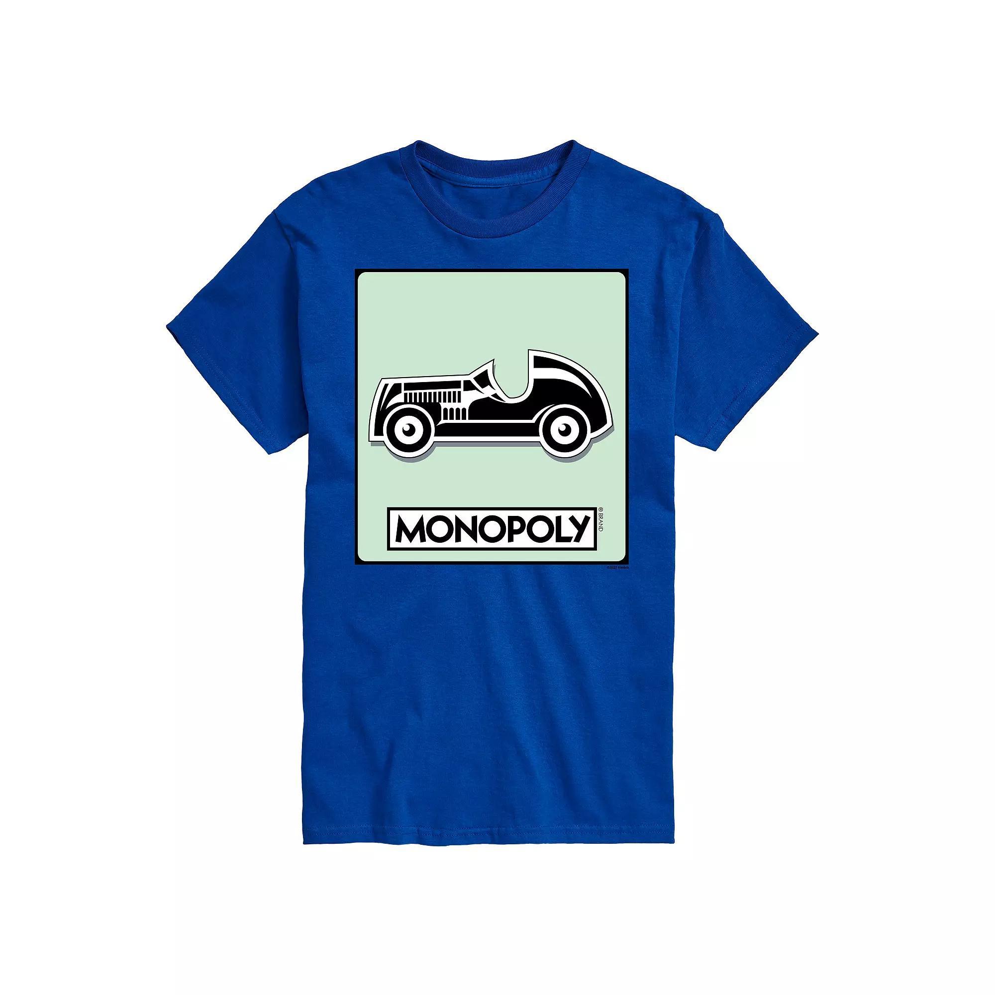 Big & Tall Monopoly Car Game Token Graphic Tee, Mens Product Image