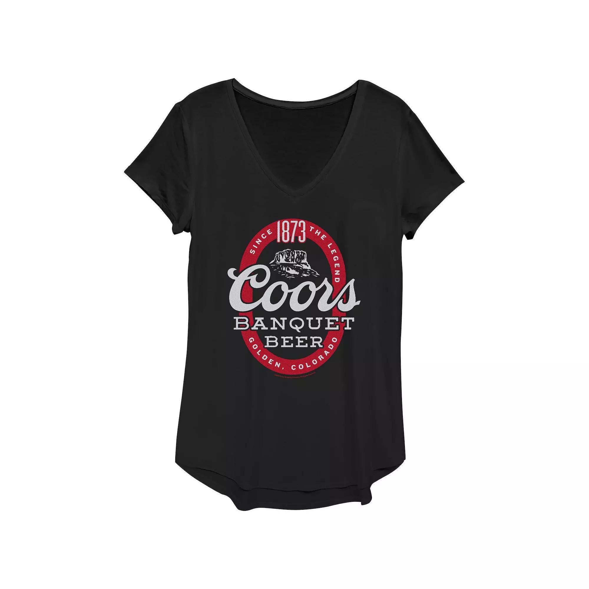 Womens Coors Banquet Beer Graphic Tee Product Image