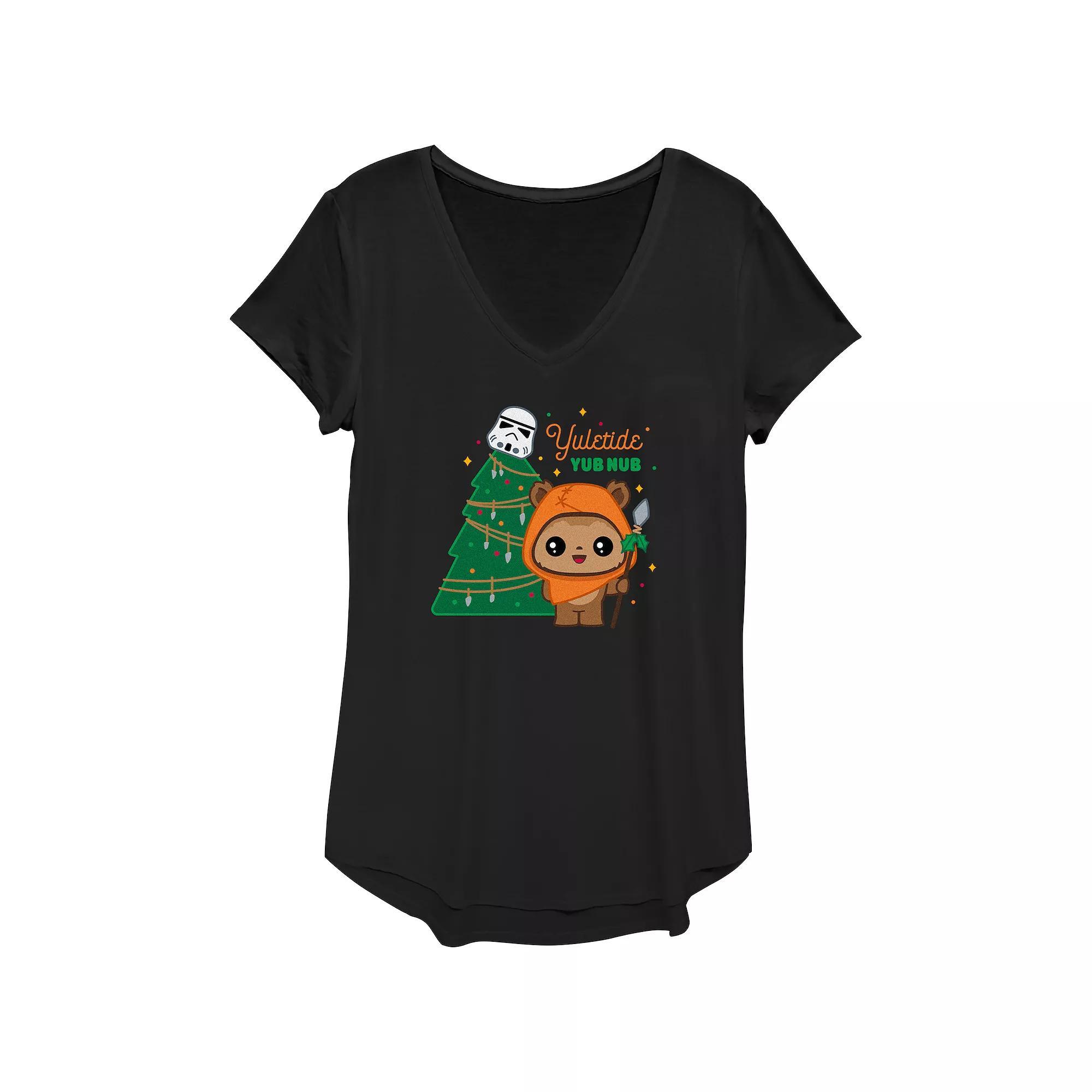 Womens Star Wars Yuletide Yub Nub Graphic Tee Product Image