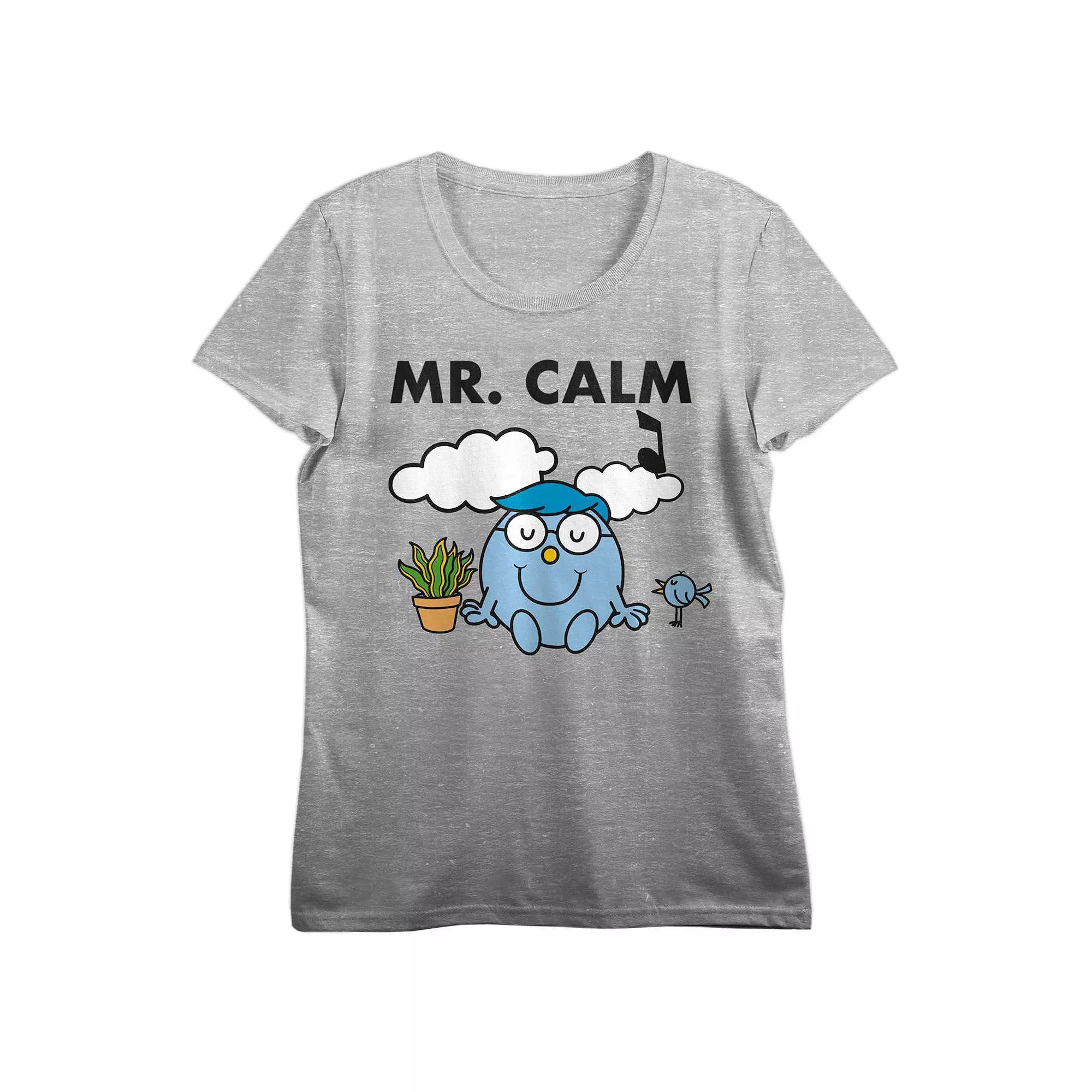 Juniors' Mr. Men And Little Miss Crewneck Tee, Girl's, Size: Medium, Gray Product Image