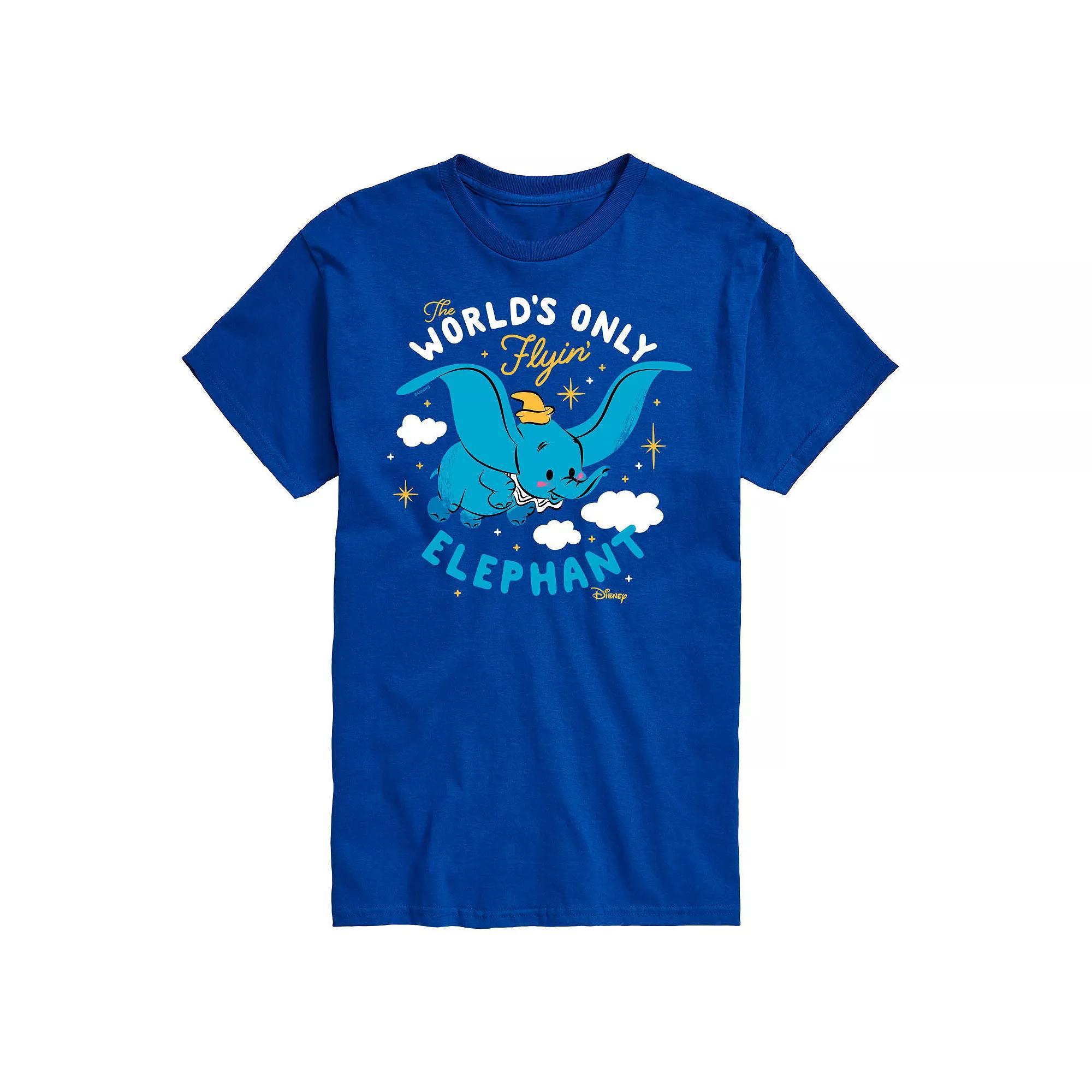 Disneys Dumbo Mens Flying Elephant Graphic Tee Product Image