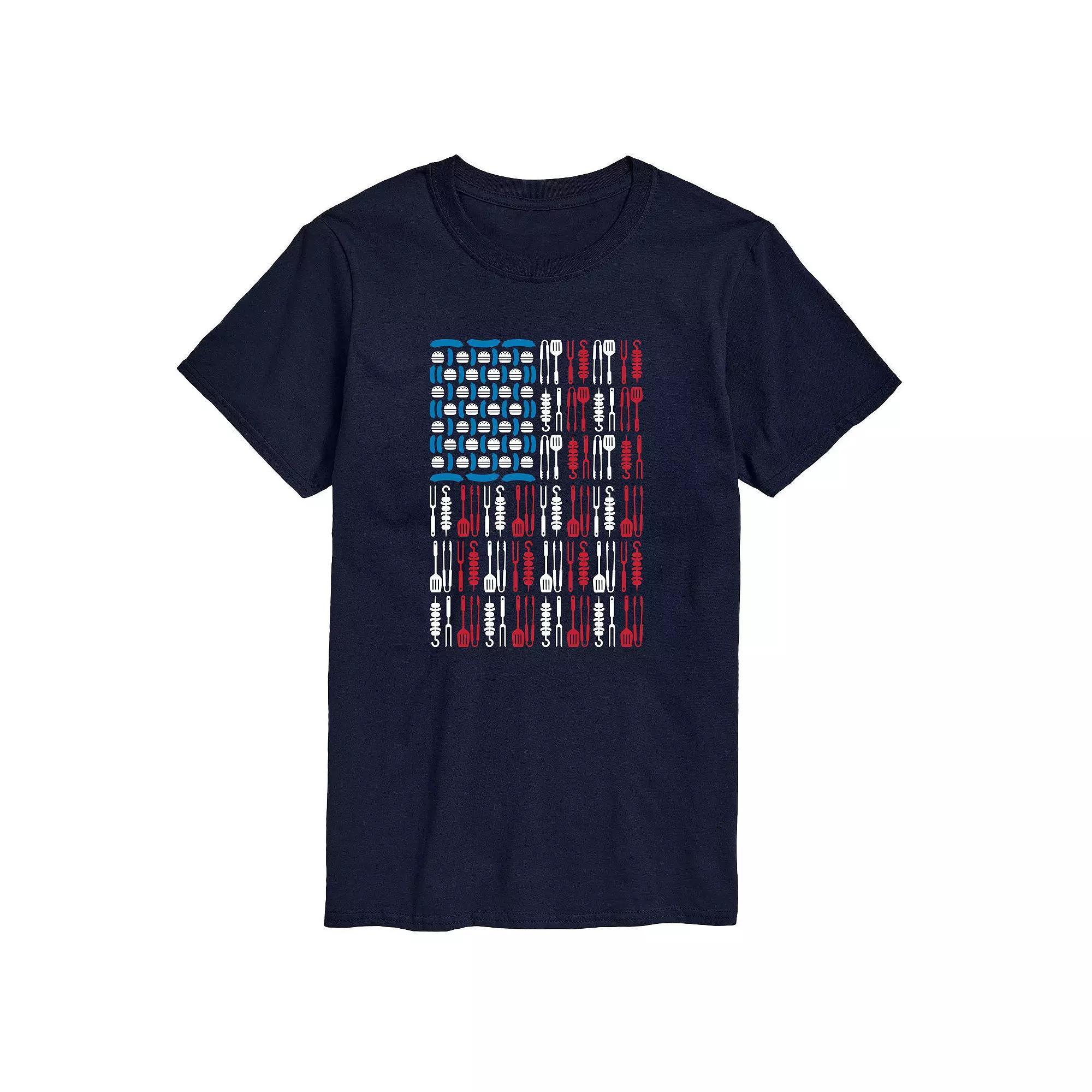 Mens Grill Tools USA Flag Tee Product Image
