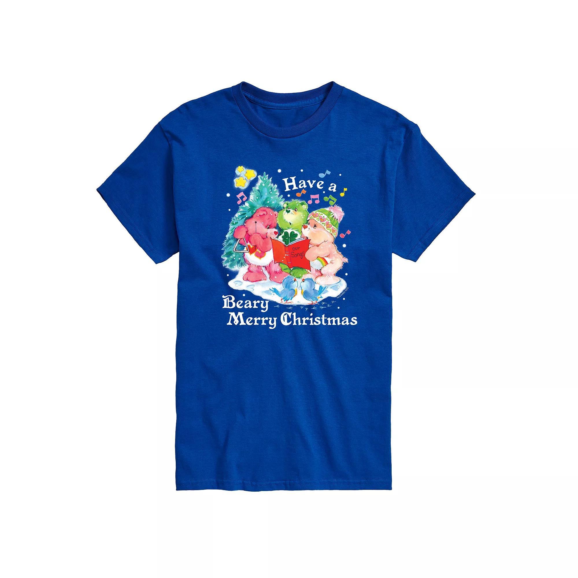 Men's Care Bears Have A Beary Merry Christmas Graphic Tee, Size: Large, Purple Product Image