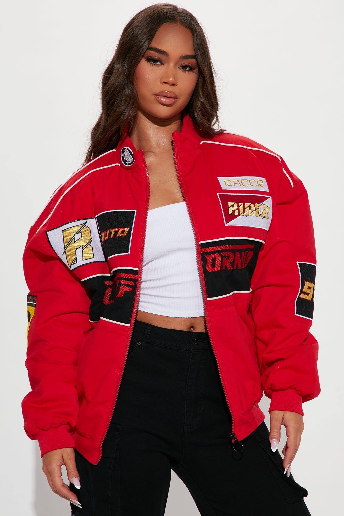 Racing Cali Bomber Jacket - Red Product Image