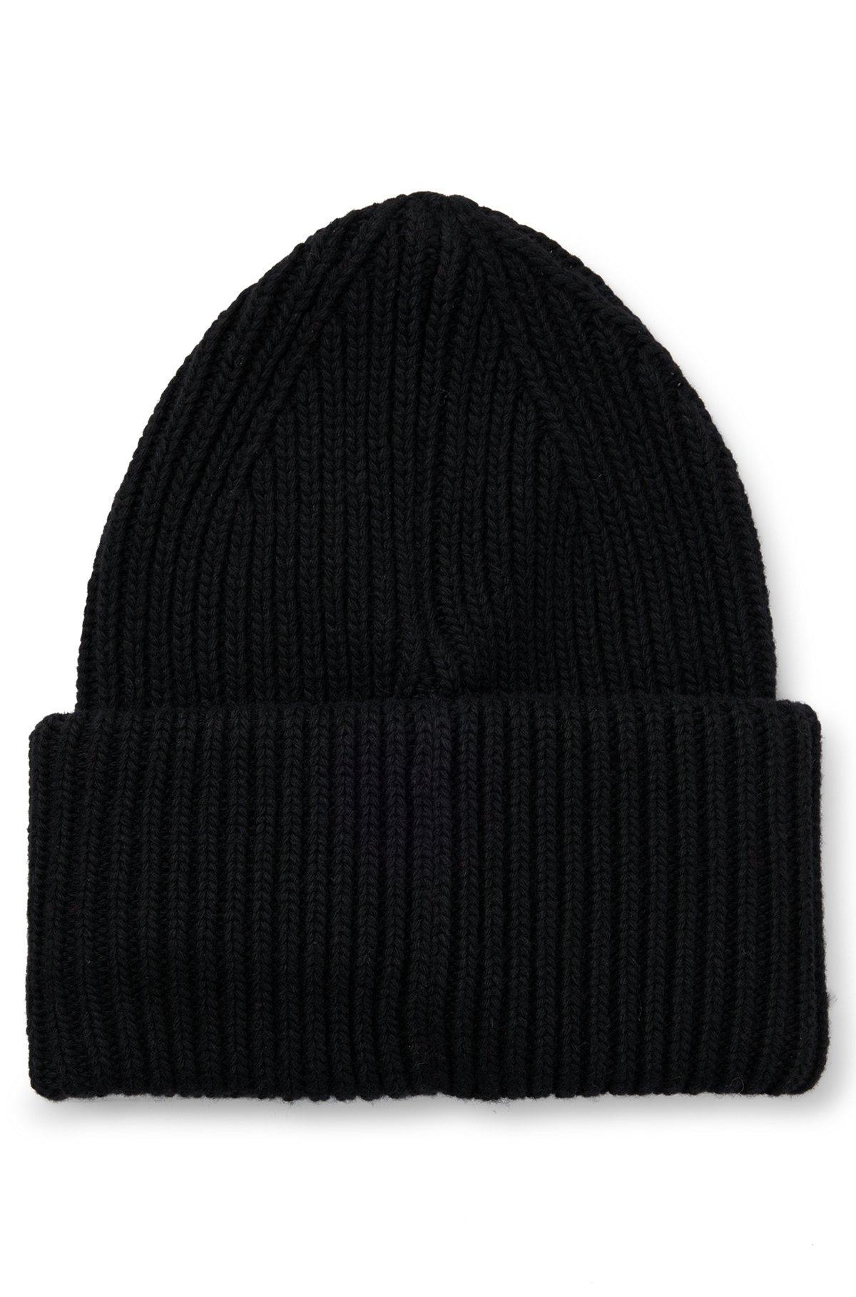 Porsche x BOSS chunky-rib beanie hat with special branding Product Image