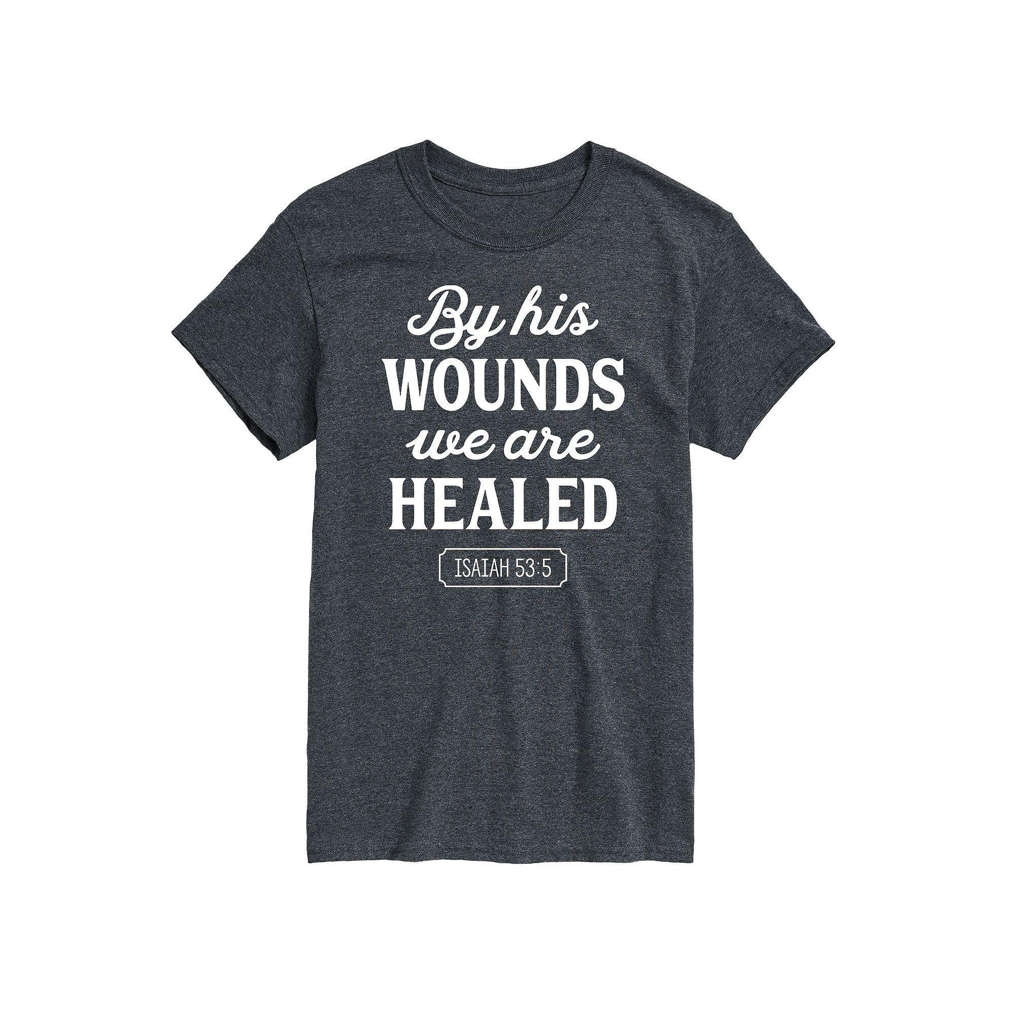 Big & Tall By His Wounds Isaiah Graphic Tee, Mens Product Image