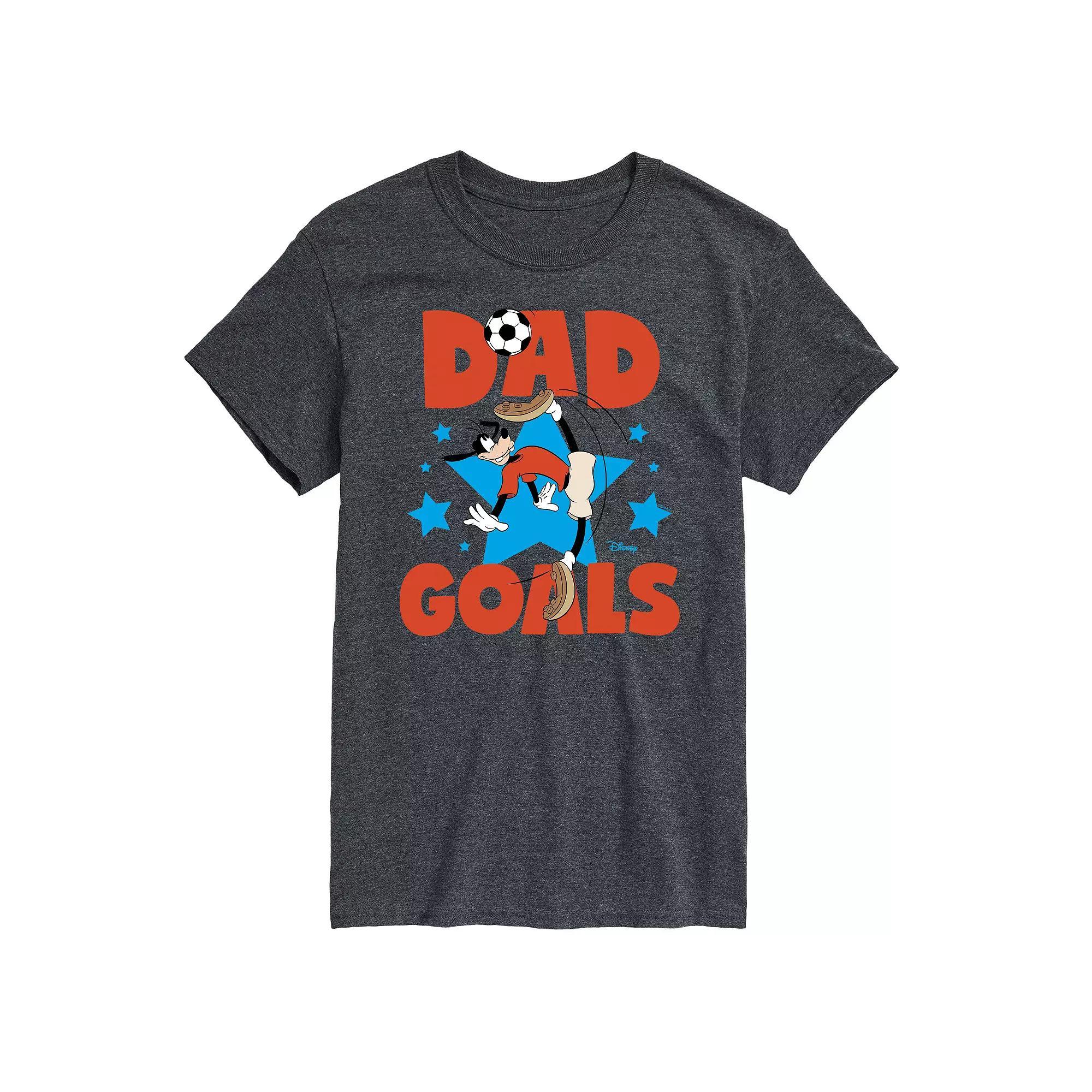 Disneys Goofy Big & Tall Dad Goals Graphic Tee, Mens Product Image