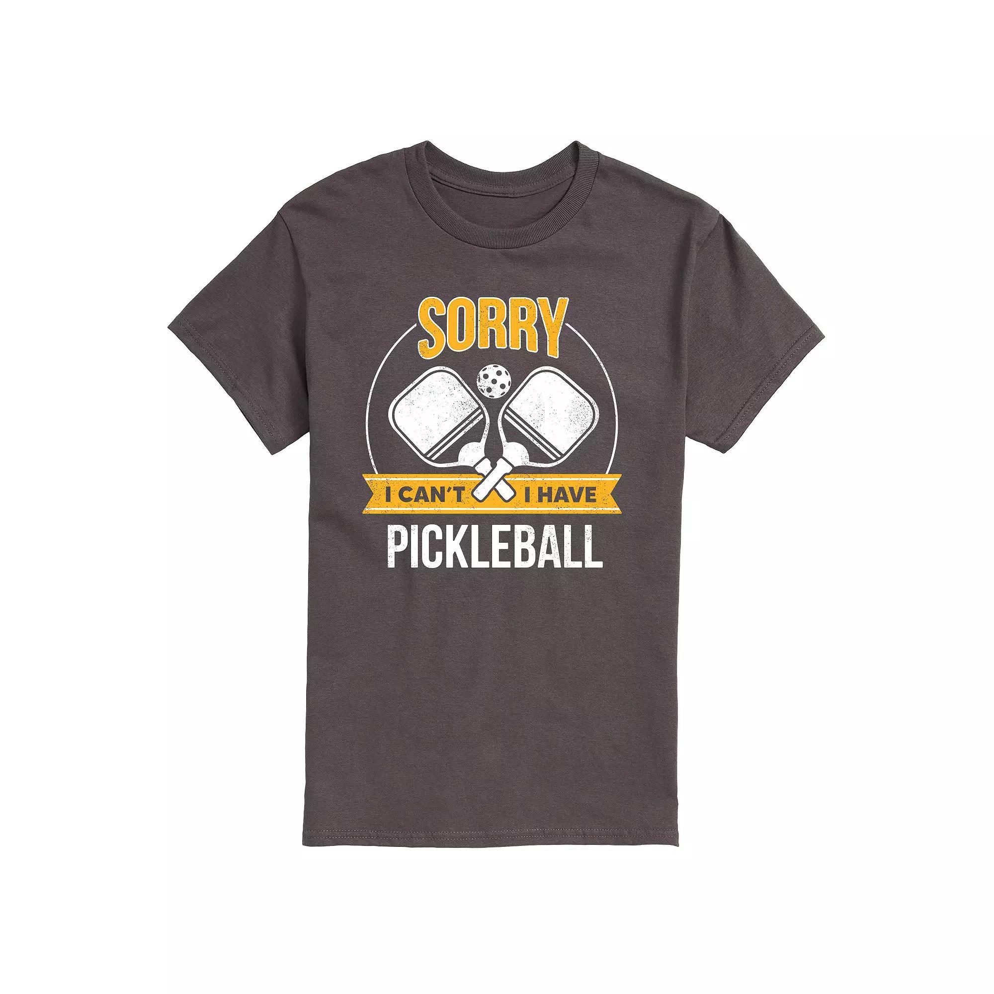 Men's Sorry Can't Pickleball Tee, Size: Large, Grey Product Image