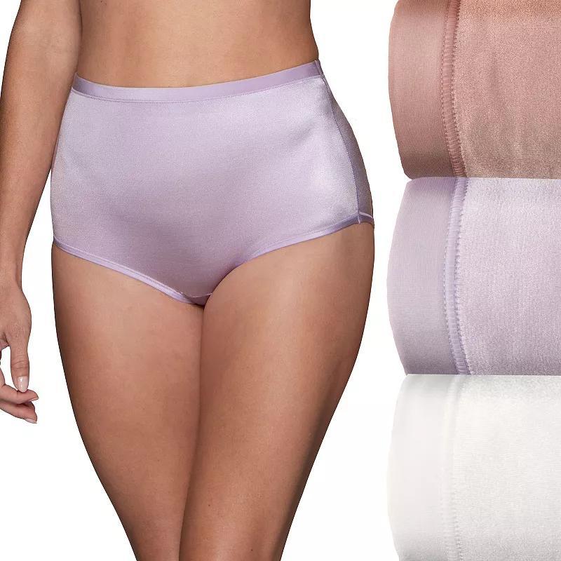 Womens Vanity Fair Lingerie Body Caress 3-Pack Brief Panties 13438 Product Image