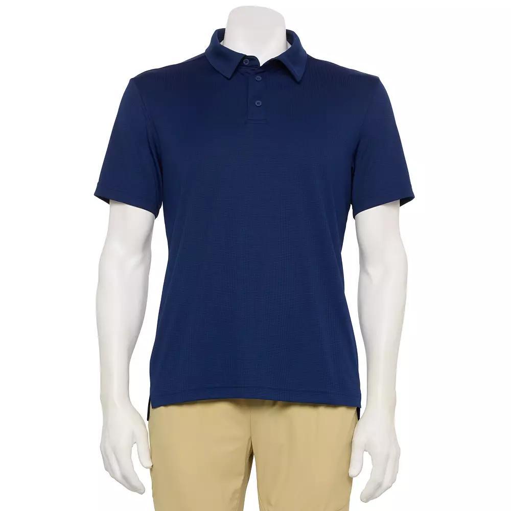 Men's Tek Gear® Adaptive Dry Tek Polo, Size: Medium, Blue Beauty Product Image