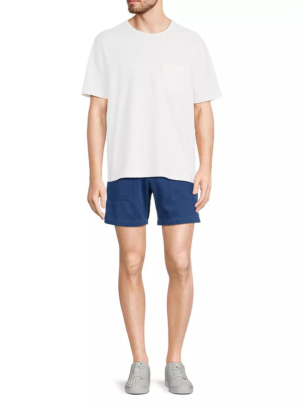 Herringbone Flat Front Shorts Product Image