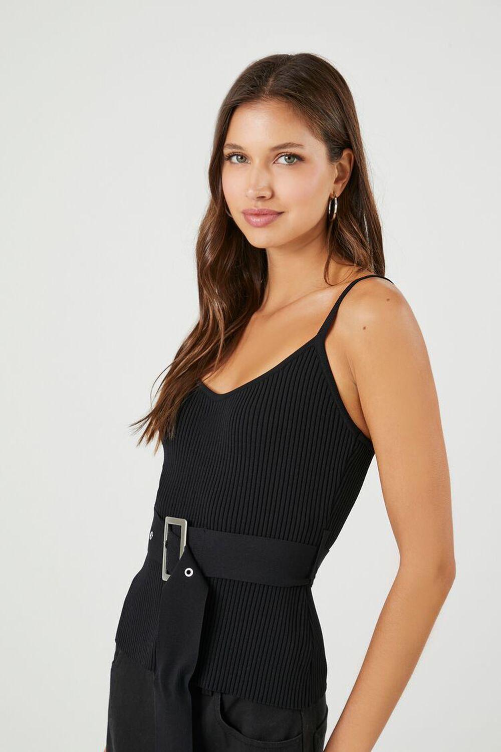 Compact Ribbed Sweater-Knit Cami | Forever 21 Product Image