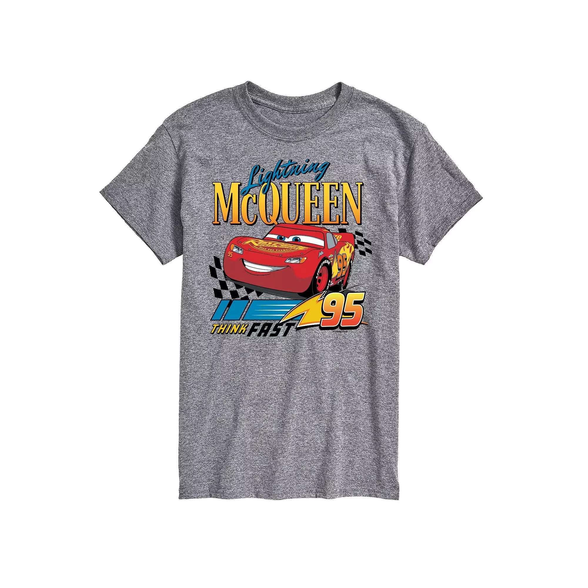Disney / Pixar's Cars Big & Tall Lightning McQueen Graphic Tee, Men's, Size: Large Tall, Gray Product Image