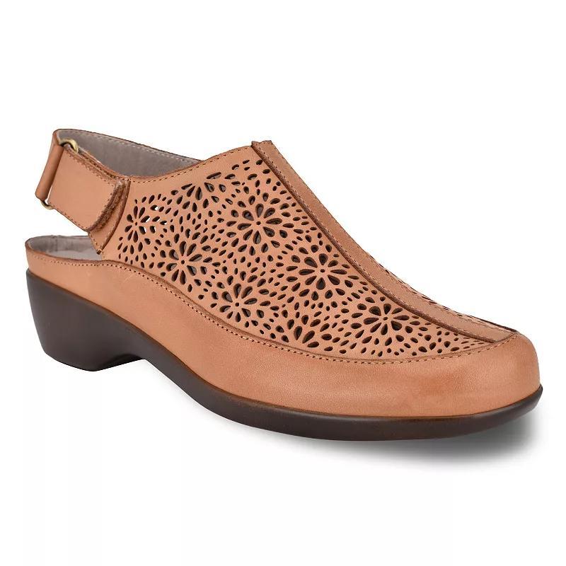 Easy Spirit Dawn Women's Perforated Leather Slingback Mules, Size: 7 N, Black Product Image