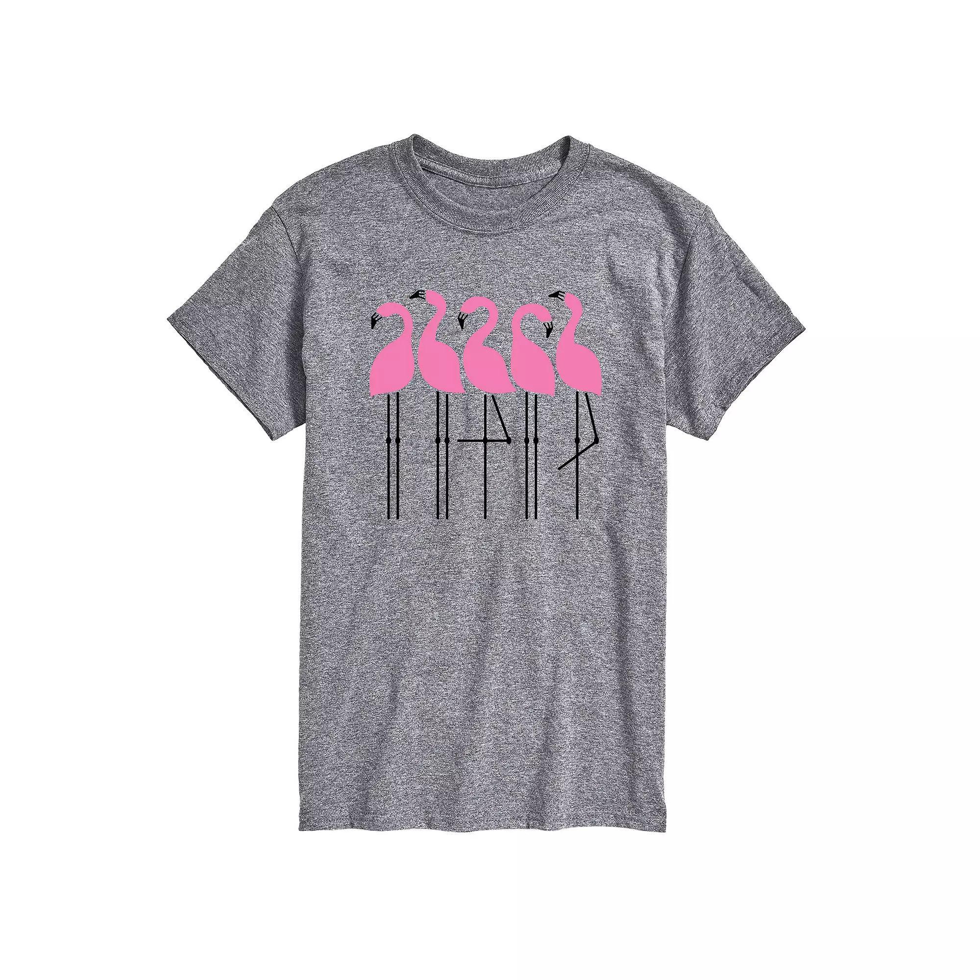 Men's Flamingos Tee, Size: Medium, White Product Image