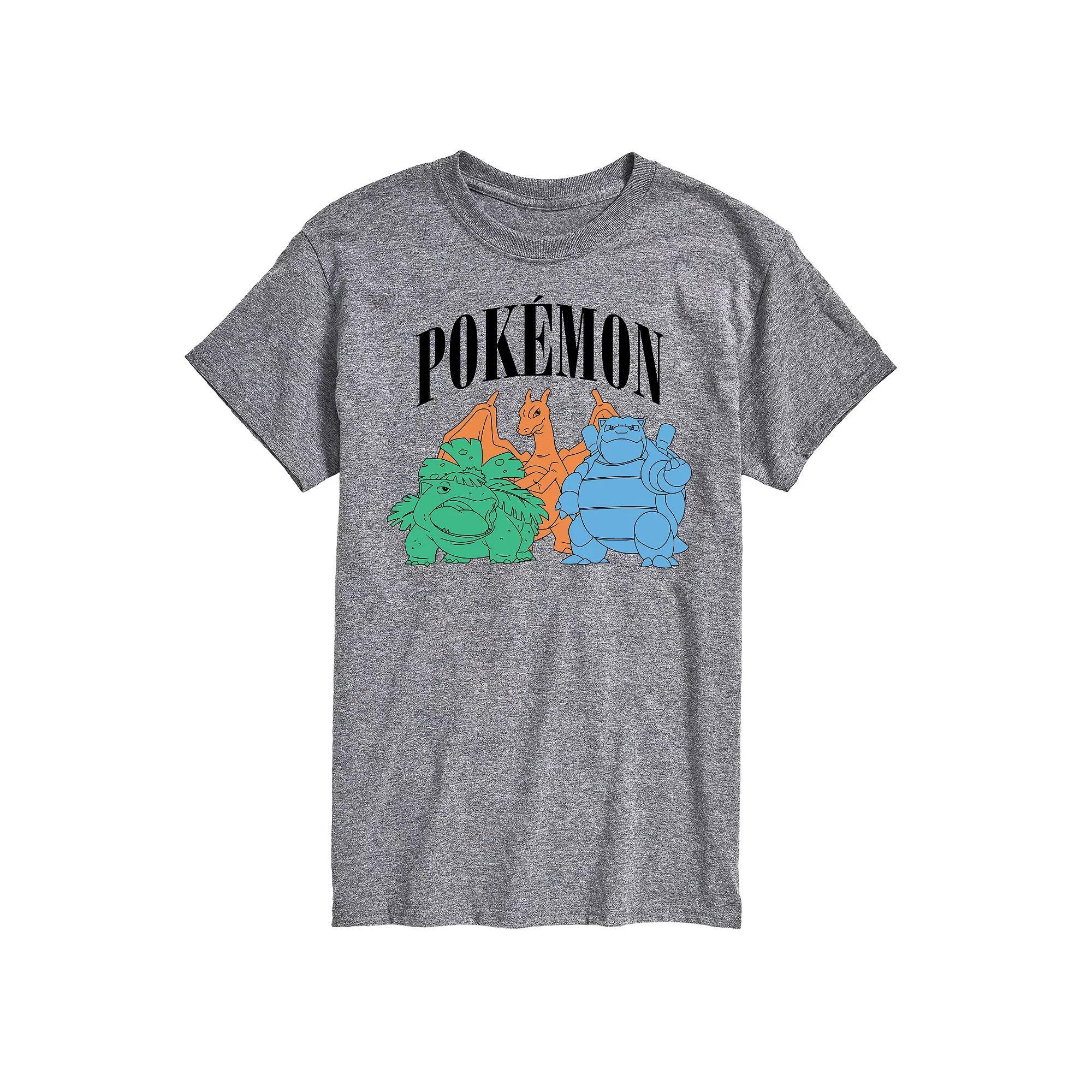 Big & Tall Pokemon Collegiate Group Portrait Graphic Tee, Mens Product Image