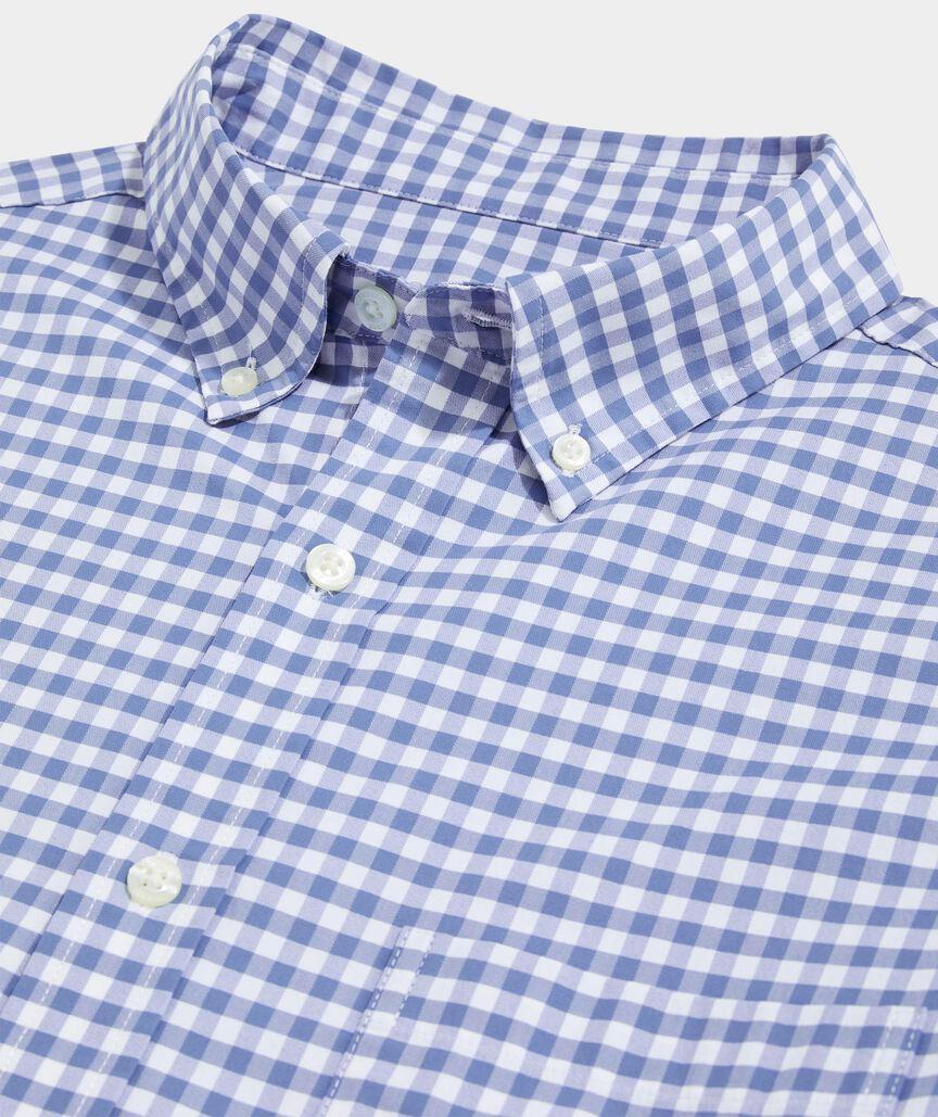 Skysail Gingham Performance Cotton Shirt Product Image
