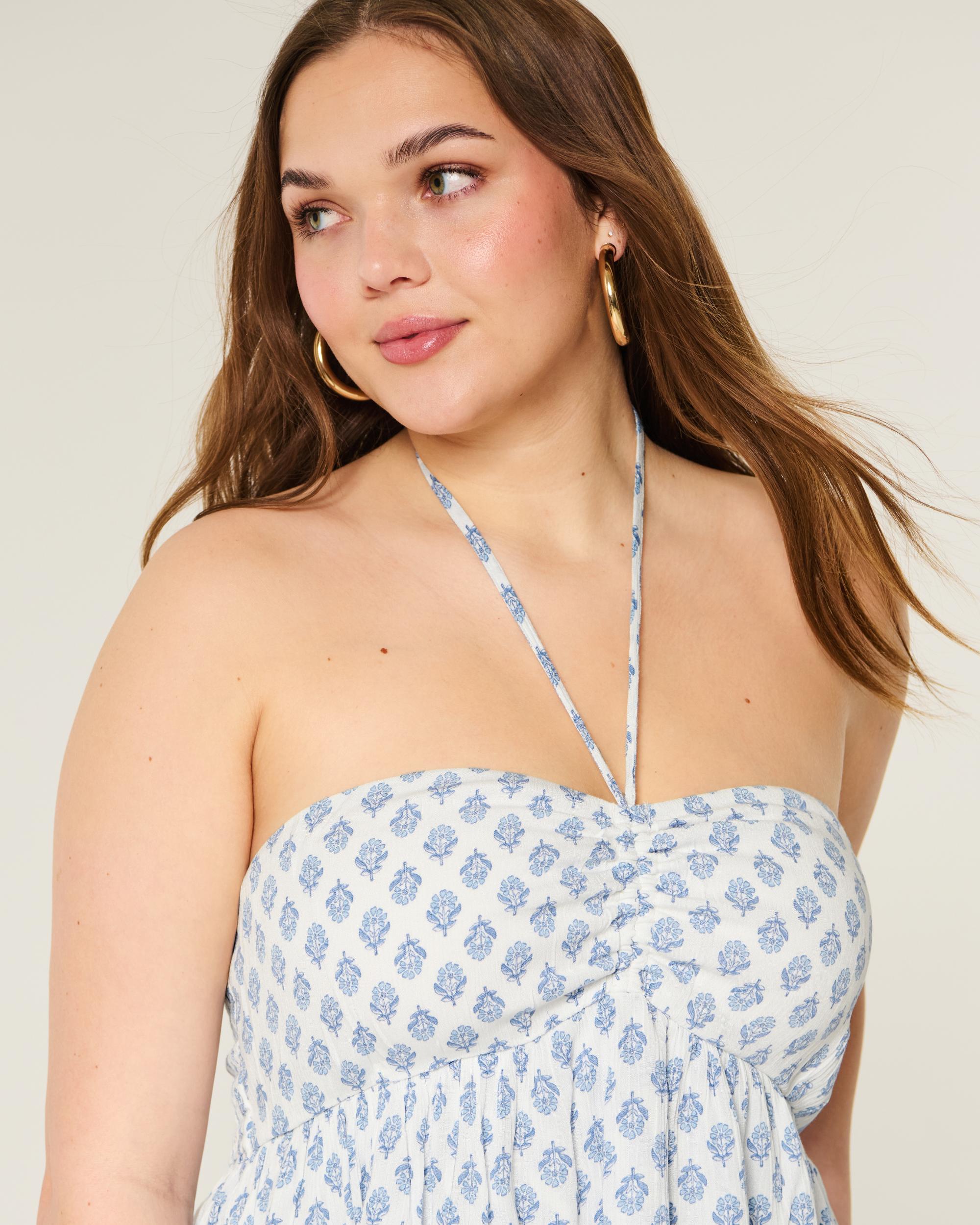 Tiered Halter Babydoll Top Product Image