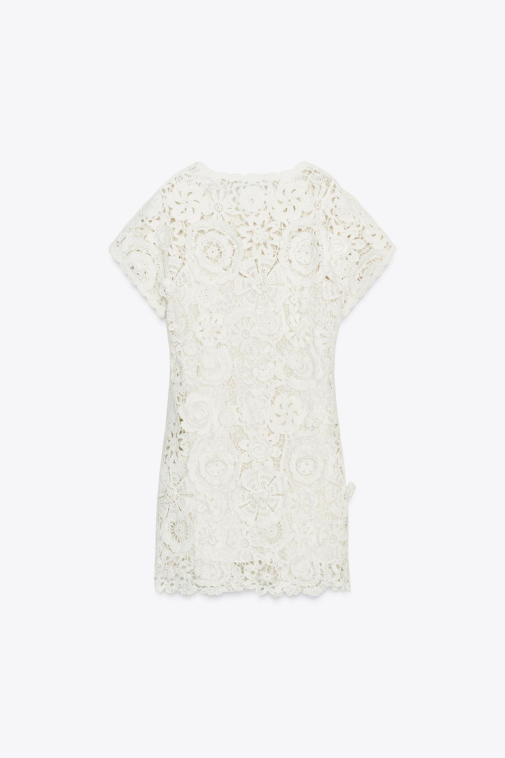 CROCHET MINI DRESS ZW COLLECTION Product Image