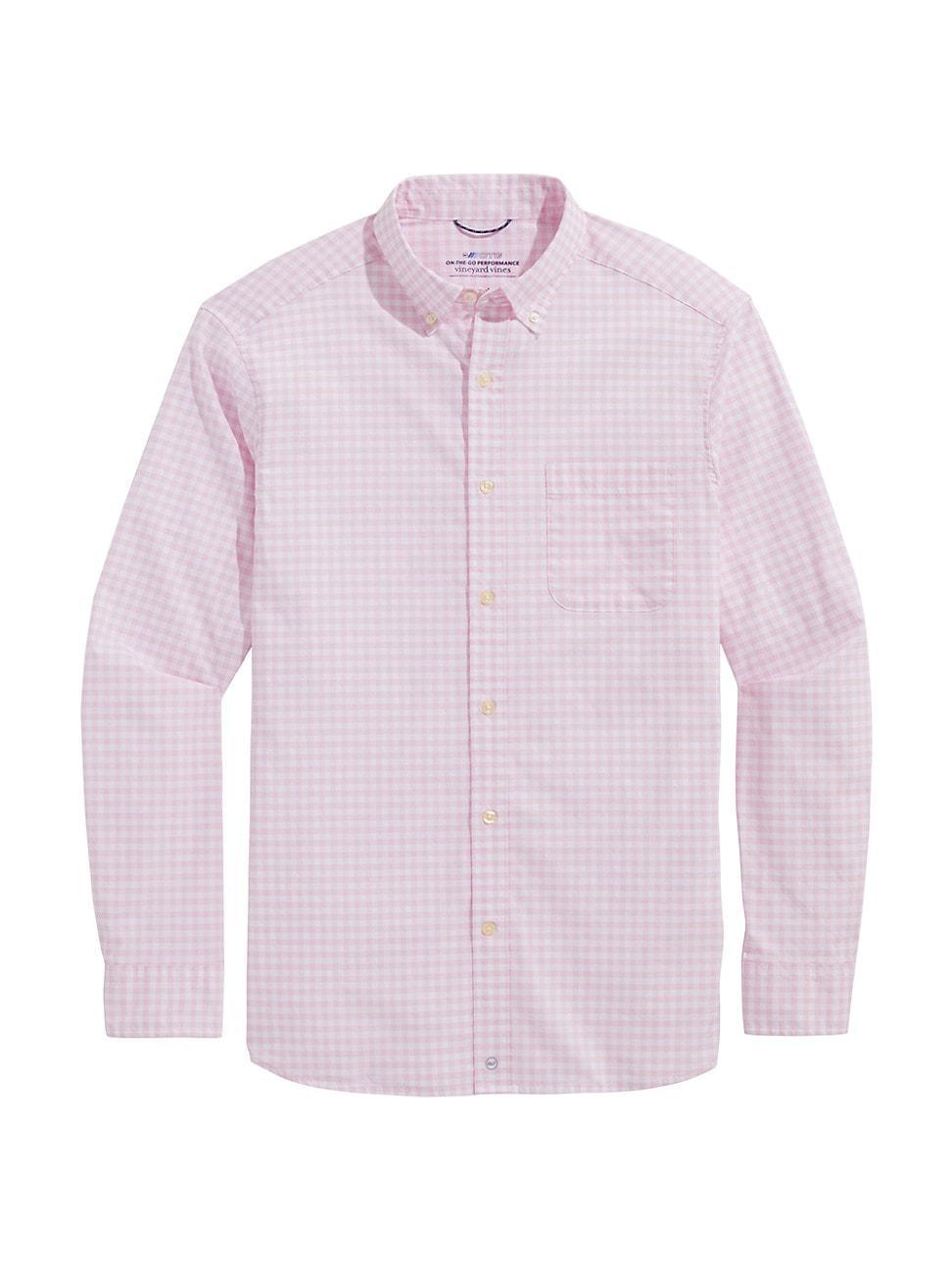 Mens On-The-Go Brrr Gingham Shirt Product Image