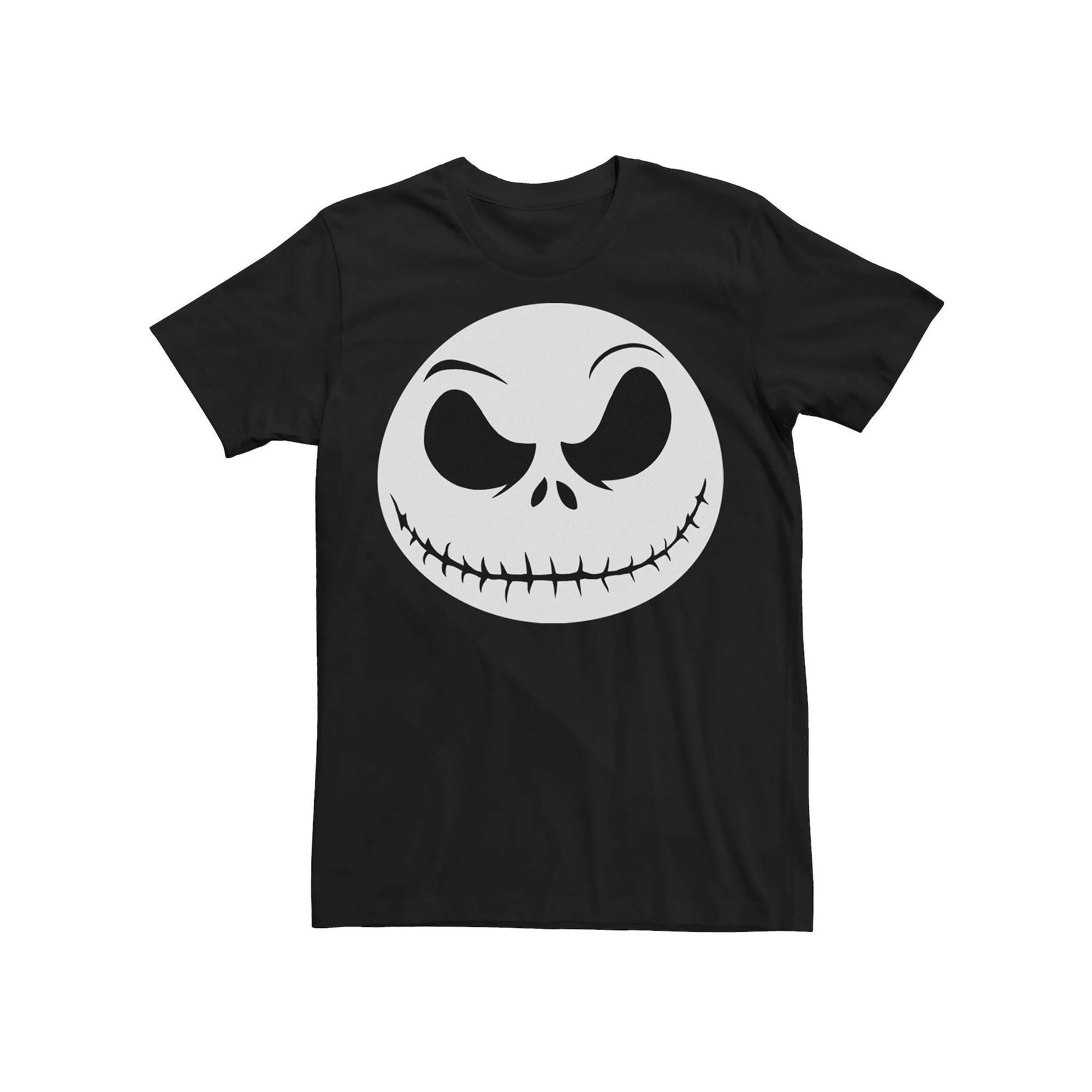 Disney's The Nightmare Before Christmas Jack Skellington Men's Big Face Tee, Size: XXL, Black Product Image