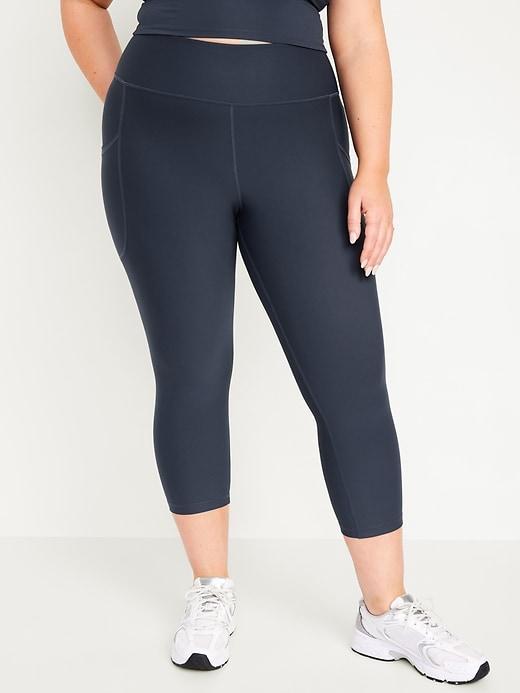 High-Waisted PowerSoft Crop Leggings Product Image