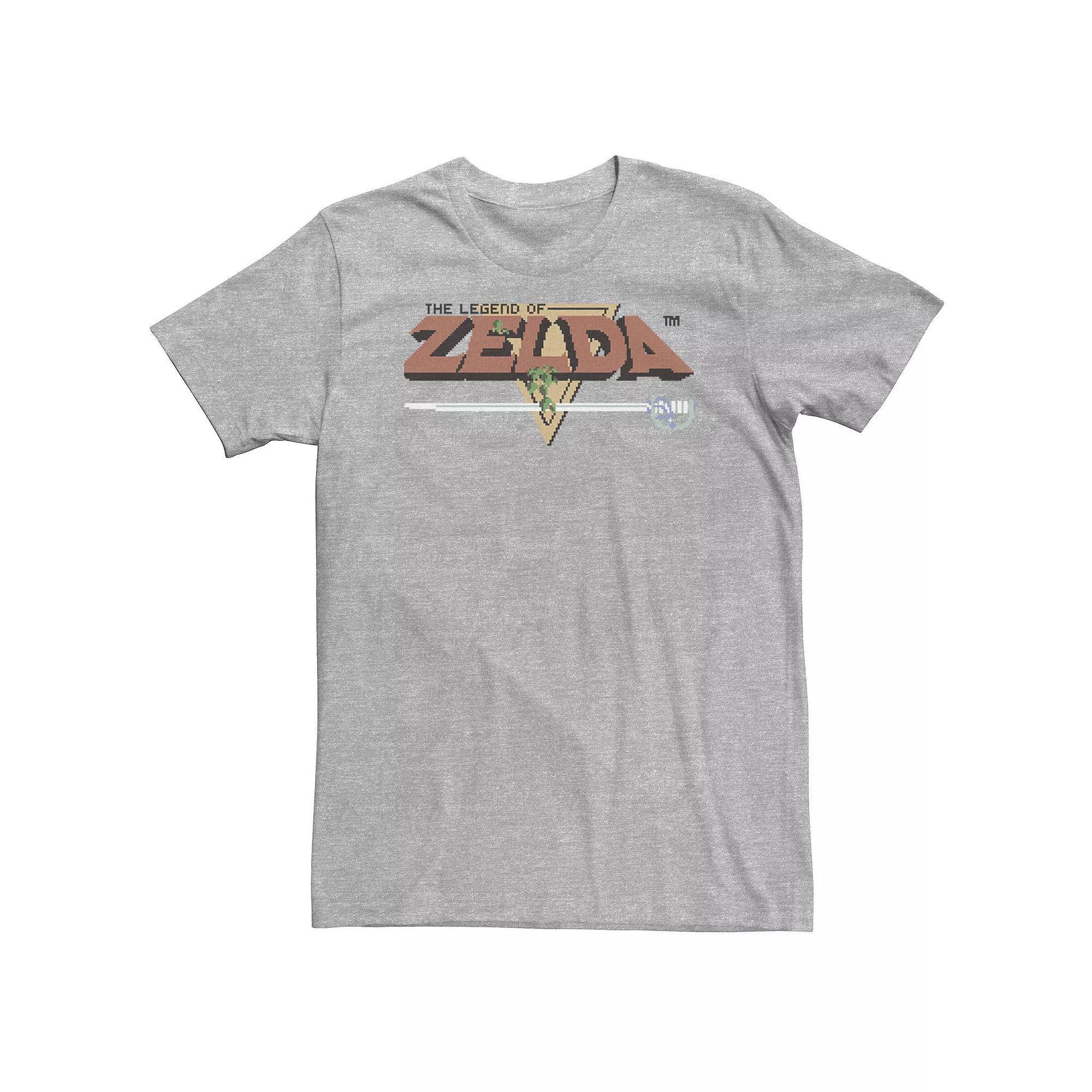 Big & Tall Nickelodeon Invader Zim And Gir Watercolor Portrait Logo Tee, Men's, Size: XXL Tall, Athletic Grey Product Image