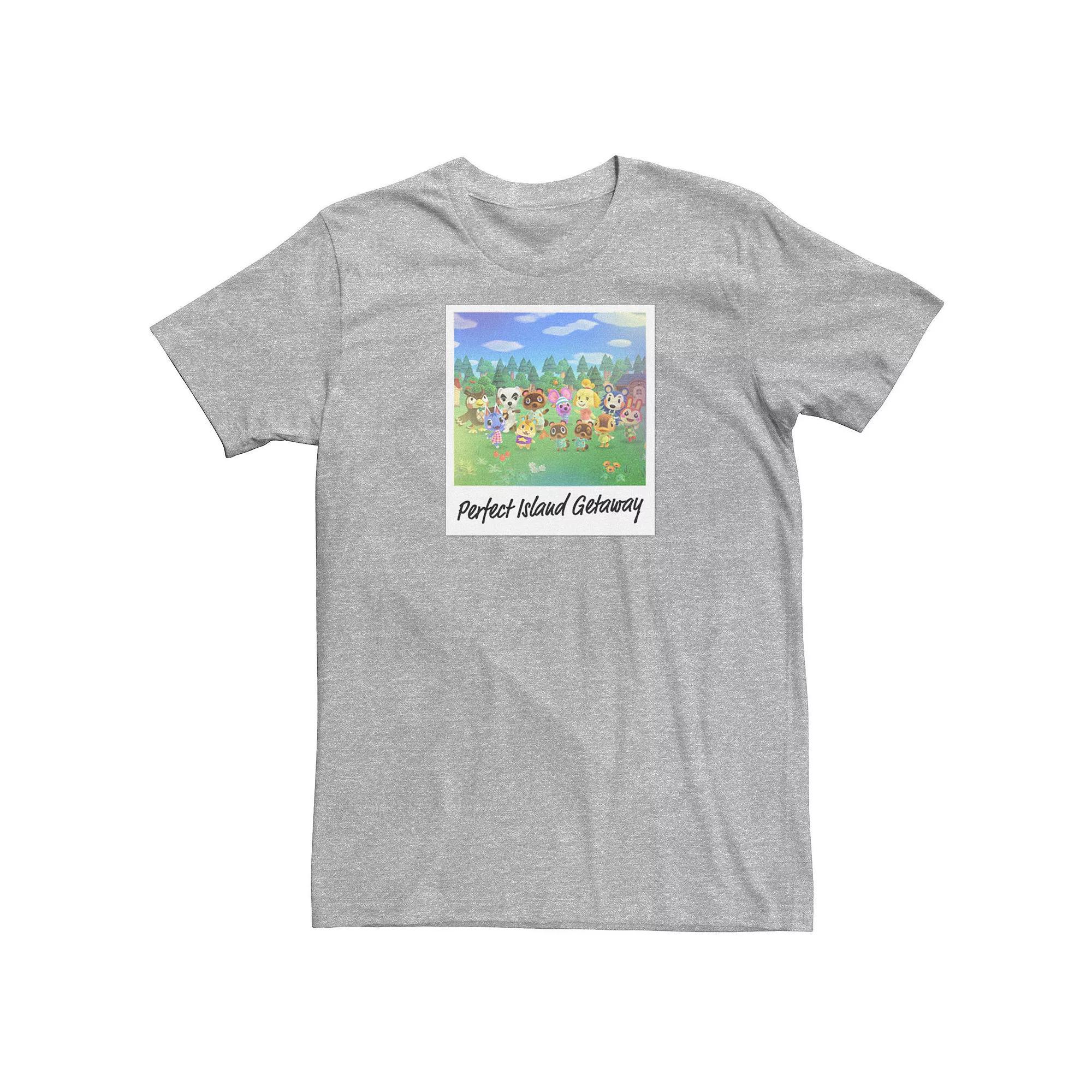 Men's Animal Crossing: New Horizons Perfect Island Getaway Tee, Size: Small, Athletic Grey Product Image