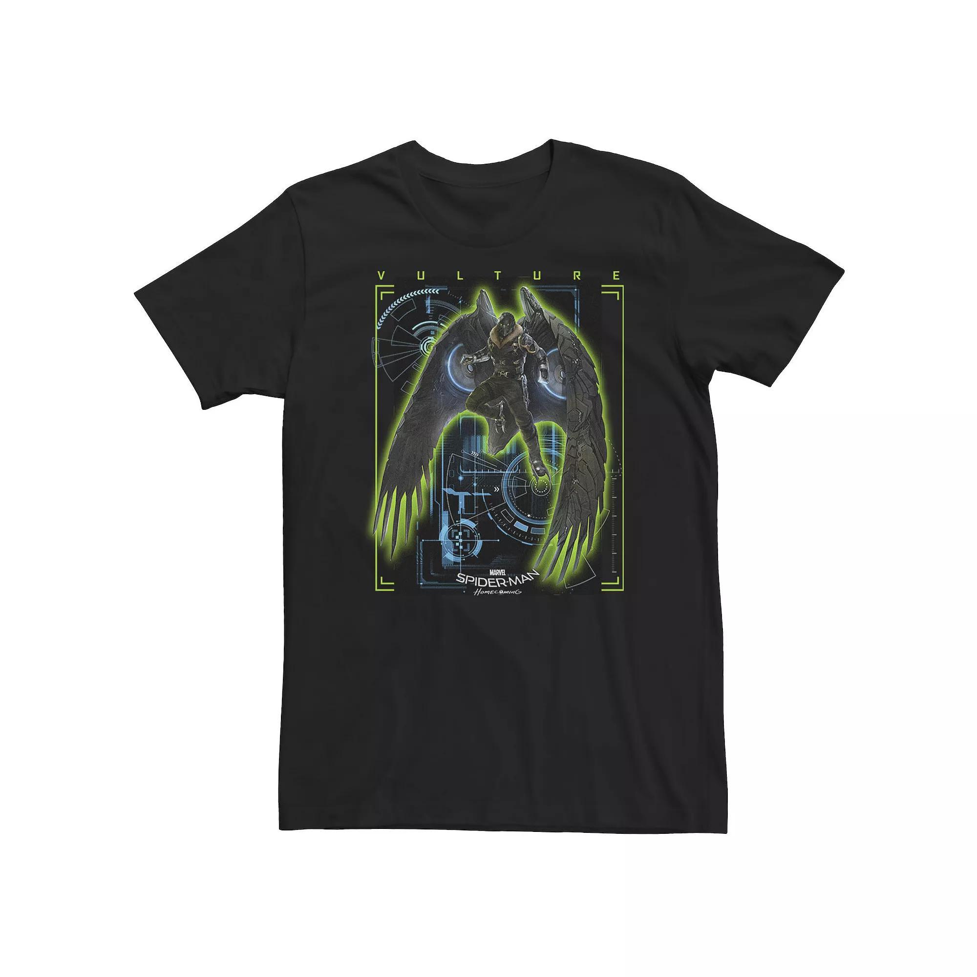 Big & Tall Marvel Spider-Man Homecoming Vulture System Tee, Men's, Size: 4XL, Black Product Image