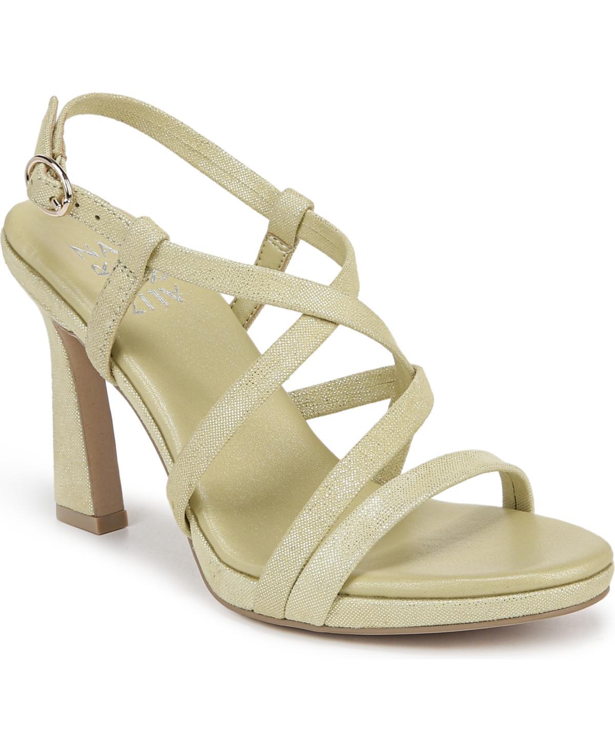 Naturalizer Luisa Strappy Metallic Leather Dress Sandals Product Image