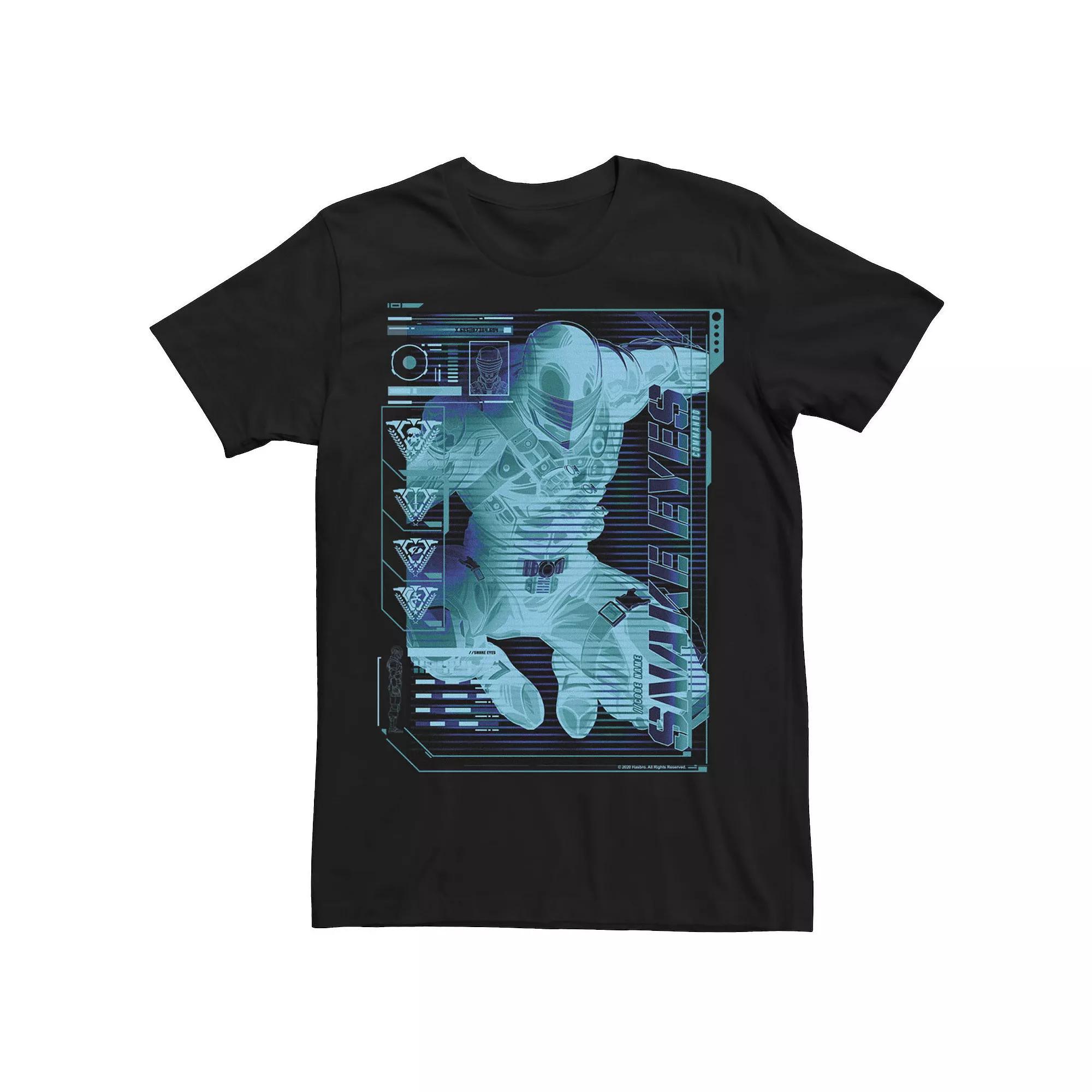 Men's G.I. Joe Snake Eyes Schematic Tee, Size: 3XL, Black Product Image