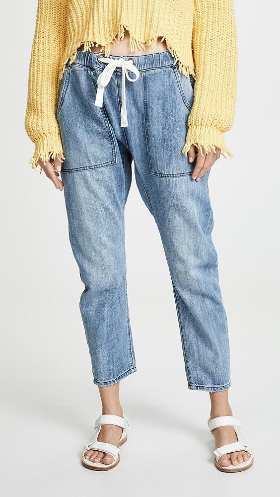 One Teaspoon Shabbies Drawstring Boyfriend Jeans | Shopbop Product Image