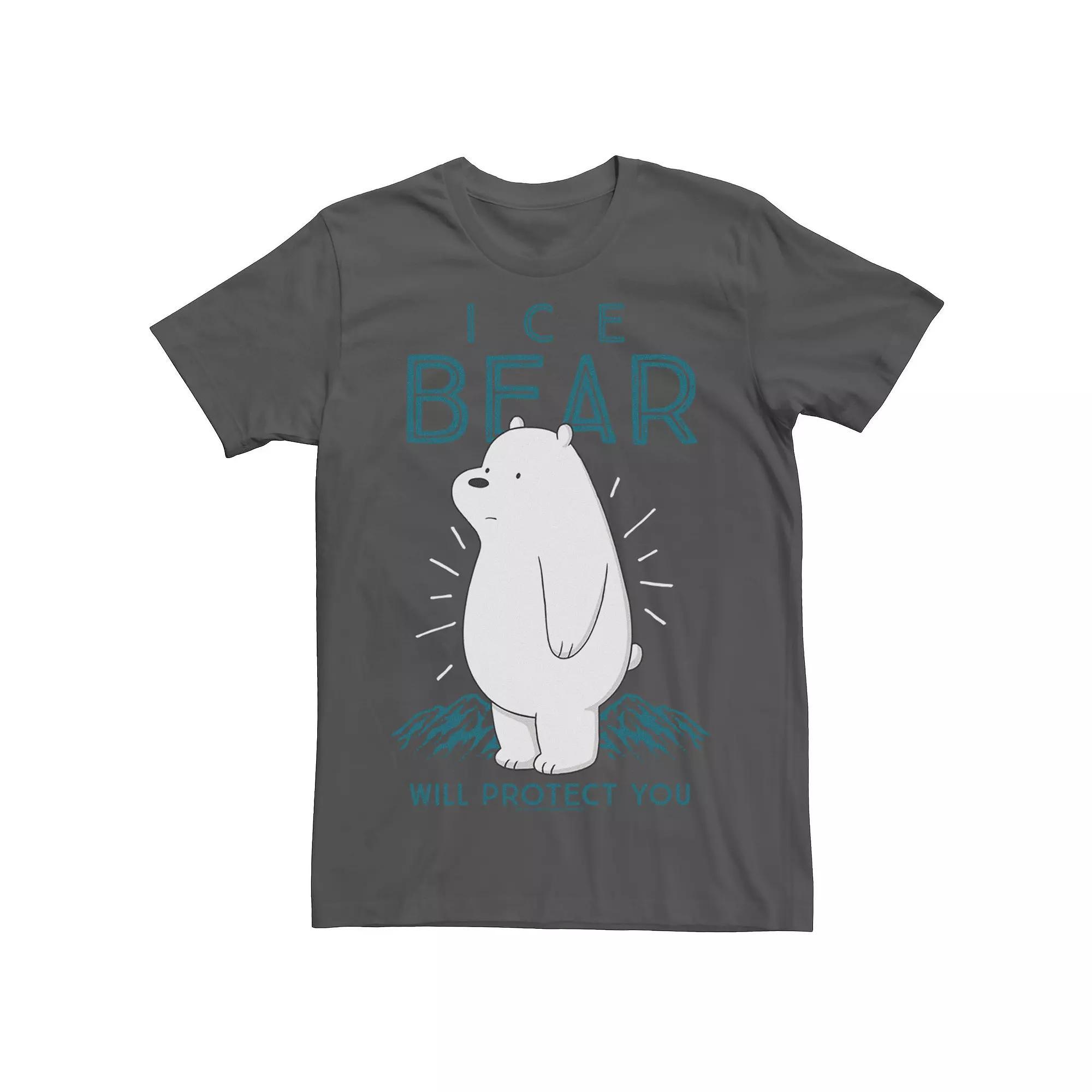 Men's Cartoon Network We Bare Bears Ice Bear Will Protect You Tee, Size: Small, Blue Product Image
