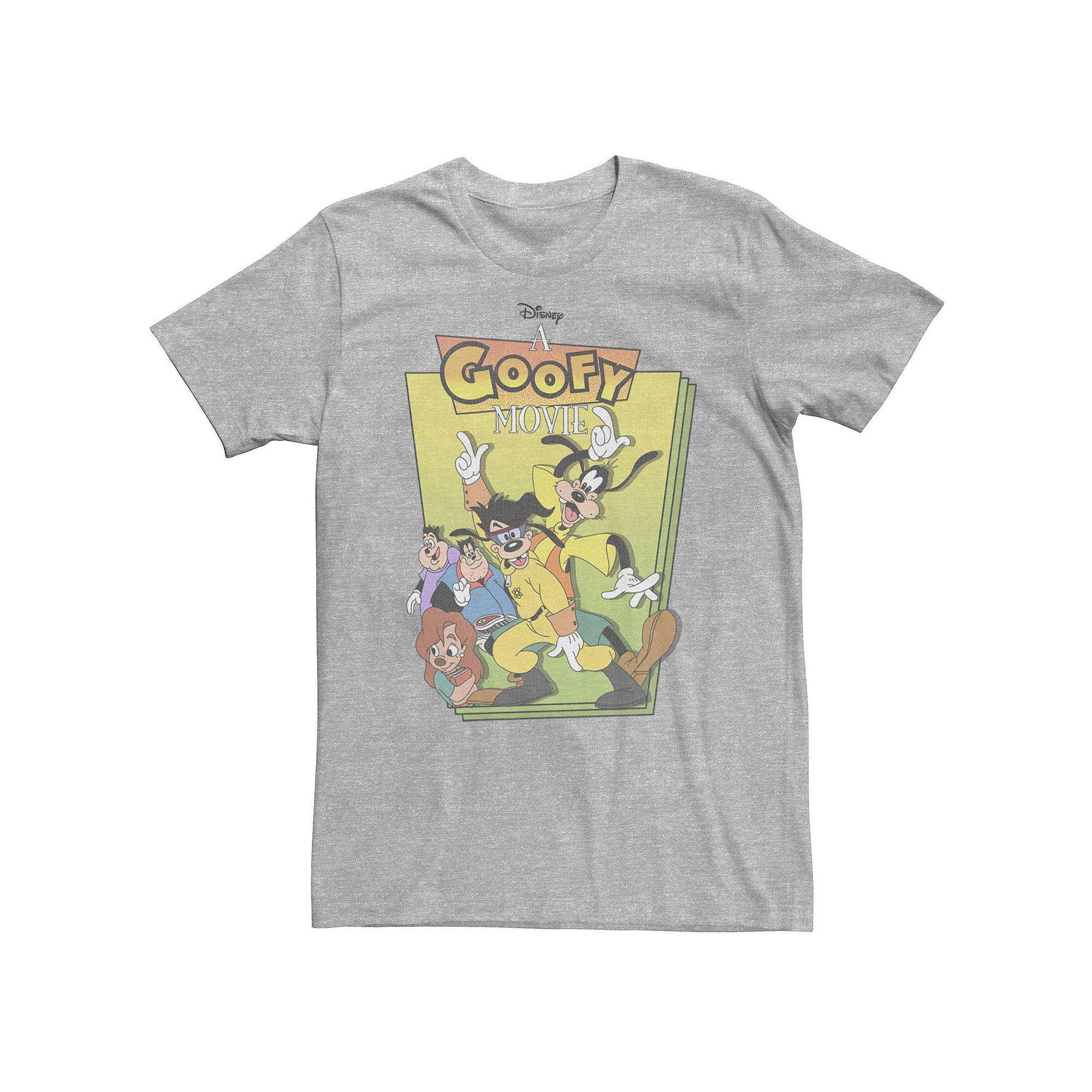 Big & Tall Disney A Goofy Movie Group Shot Cover Tee, Men's, Size: Large Tall, Athletic Grey Product Image