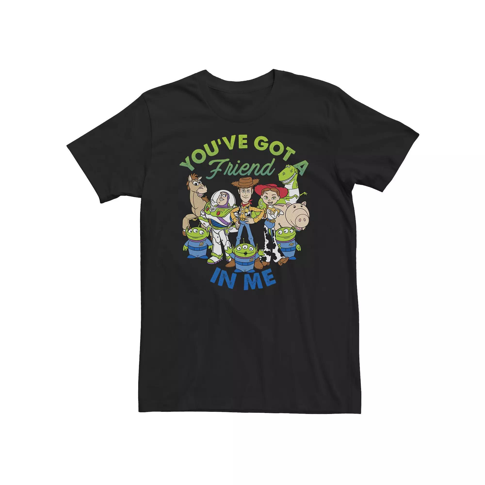 Big & Tall Disney / Pixar Toy Story Cartoon Group Shot Tee, Men's, Size: 4XL, Black Product Image