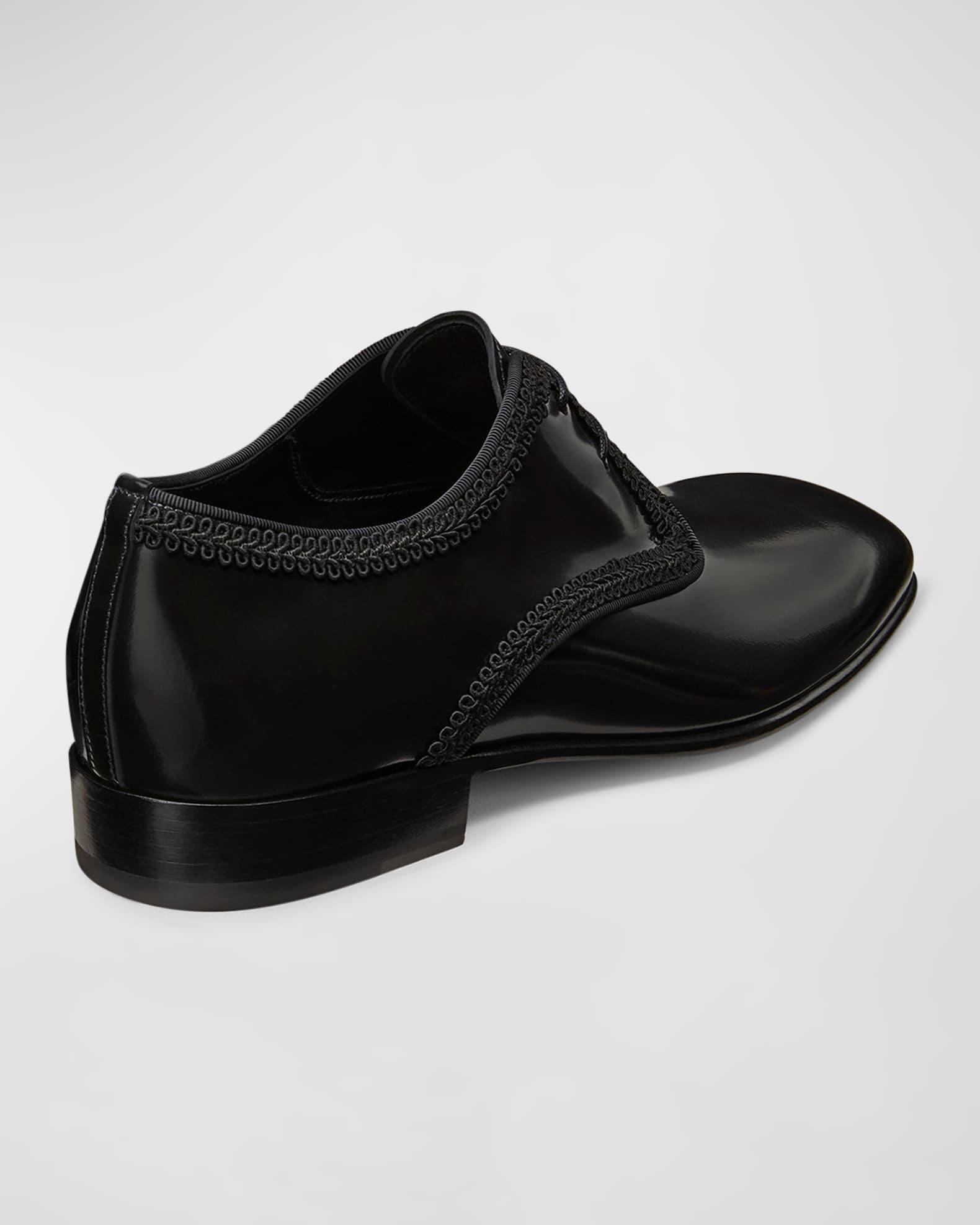 Men's Alastar Fabric-Trim Leather Derby Shoes Product Image