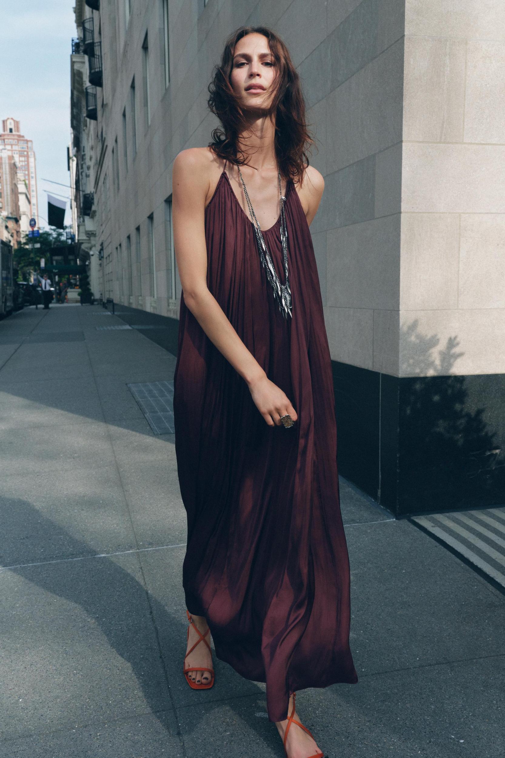 ZW COLLECTION SATIN LONG DRESS Product Image