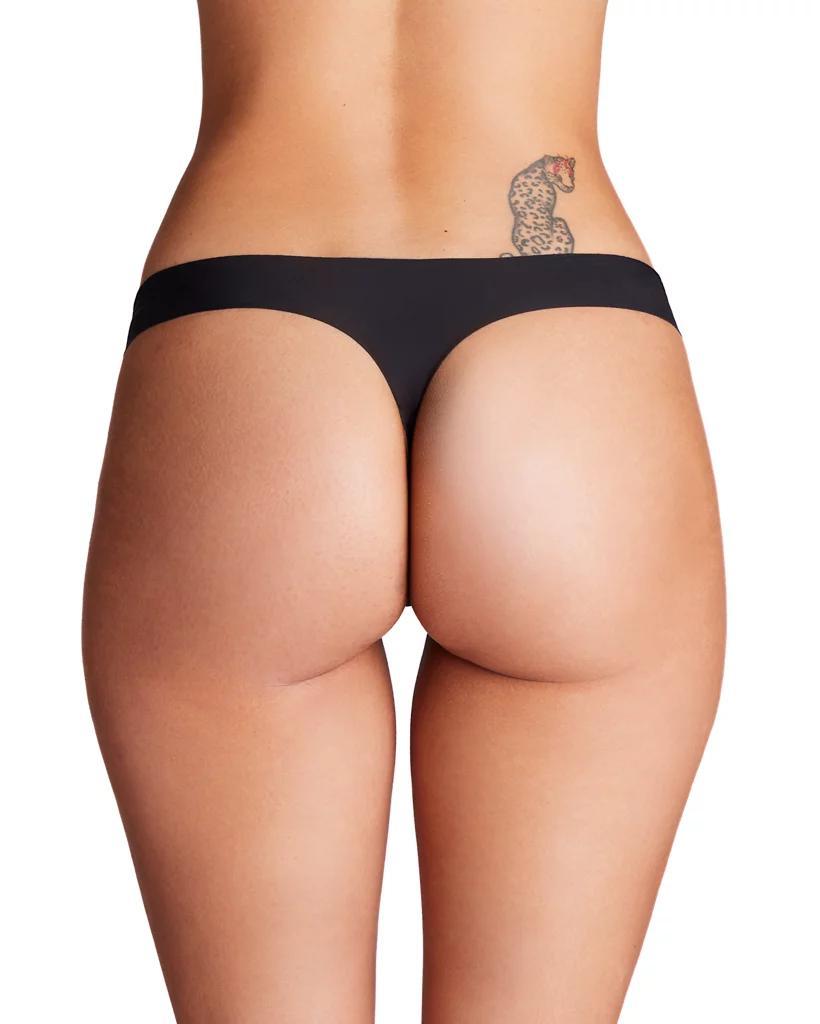 UA Pure Stretch Womens 3-Pack No Show Thong Product Image