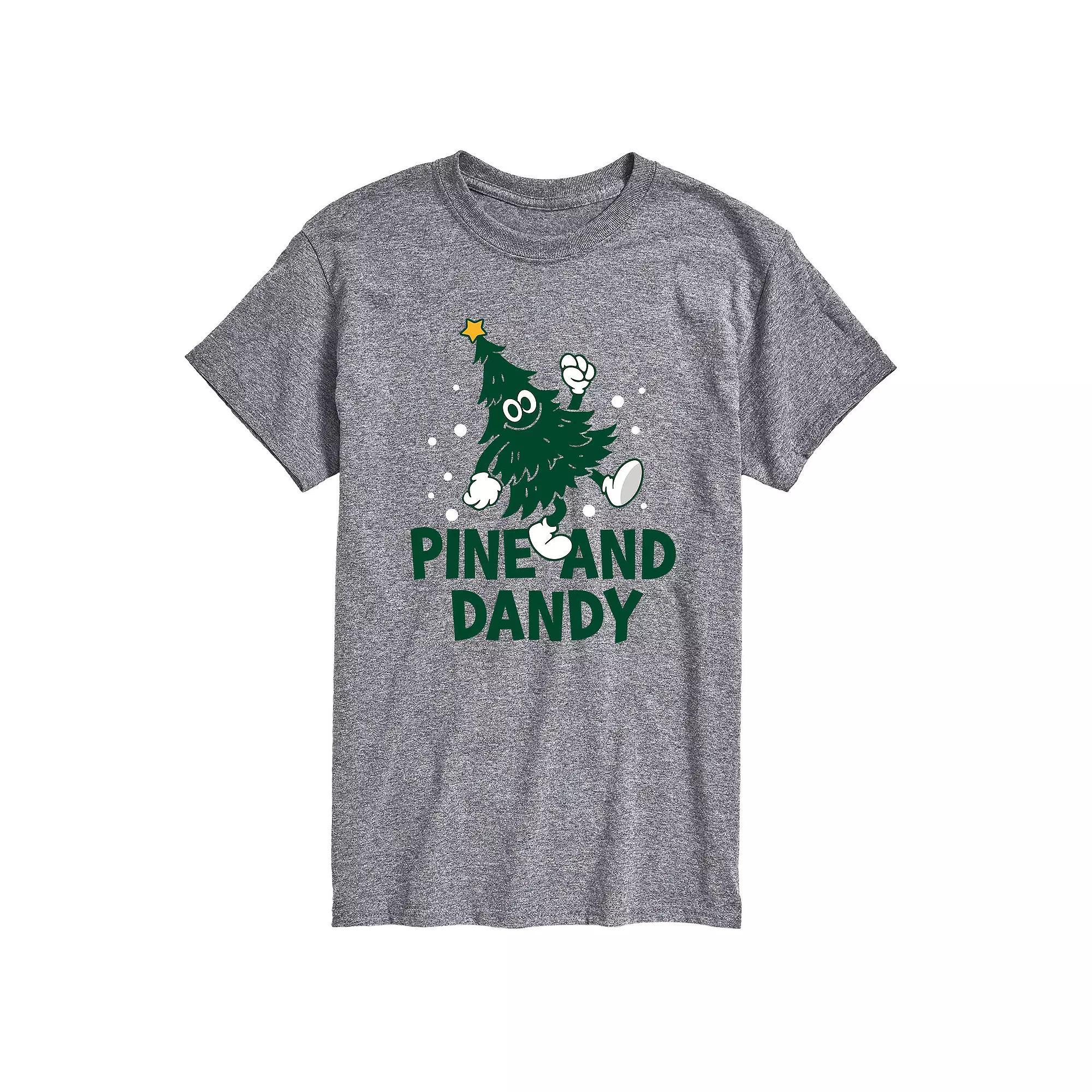 Men's Bunny Bow Tie Graphic Tee, Size: Medium, Grey Gray Product Image