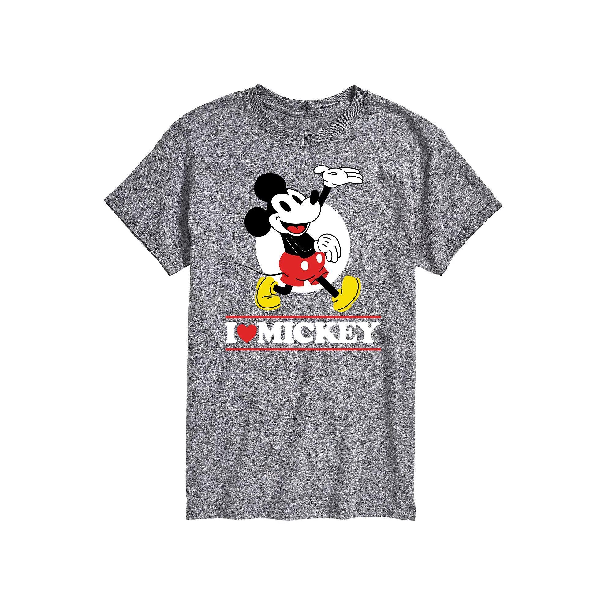 Disneys Mickey Mouse Mens I Love Mickey Graphic Tee Product Image